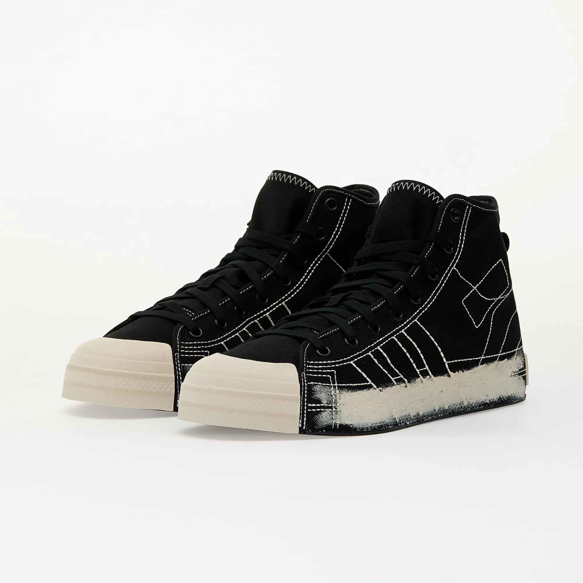 Sneakers Y-3 Nizza Hi Black/ Black/ Talc Eur 46 2/3