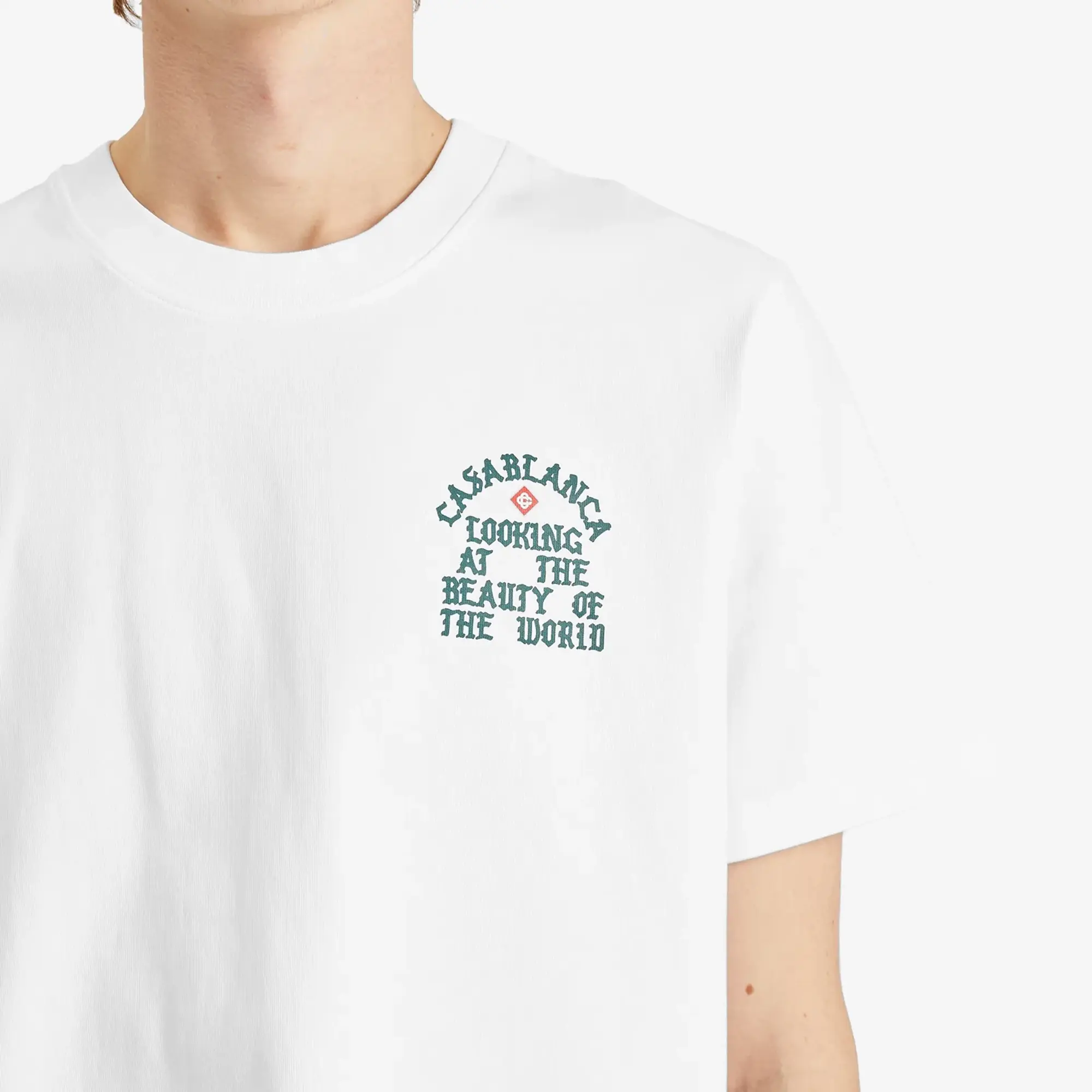 Casablanca Men's Beauty of the World T-Shirt White