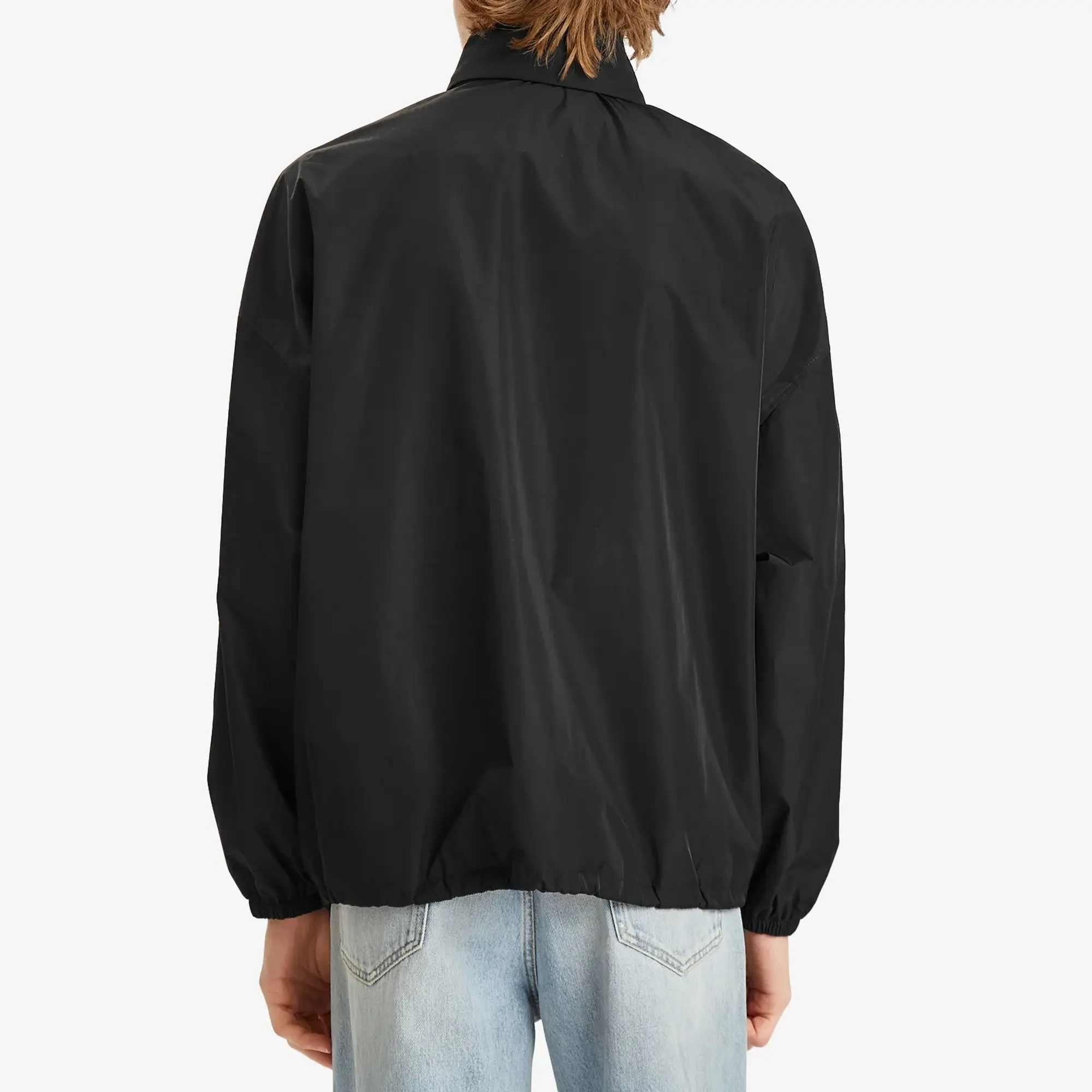 Saint Laurent Men's Zip Through Hooded Jacket Noir