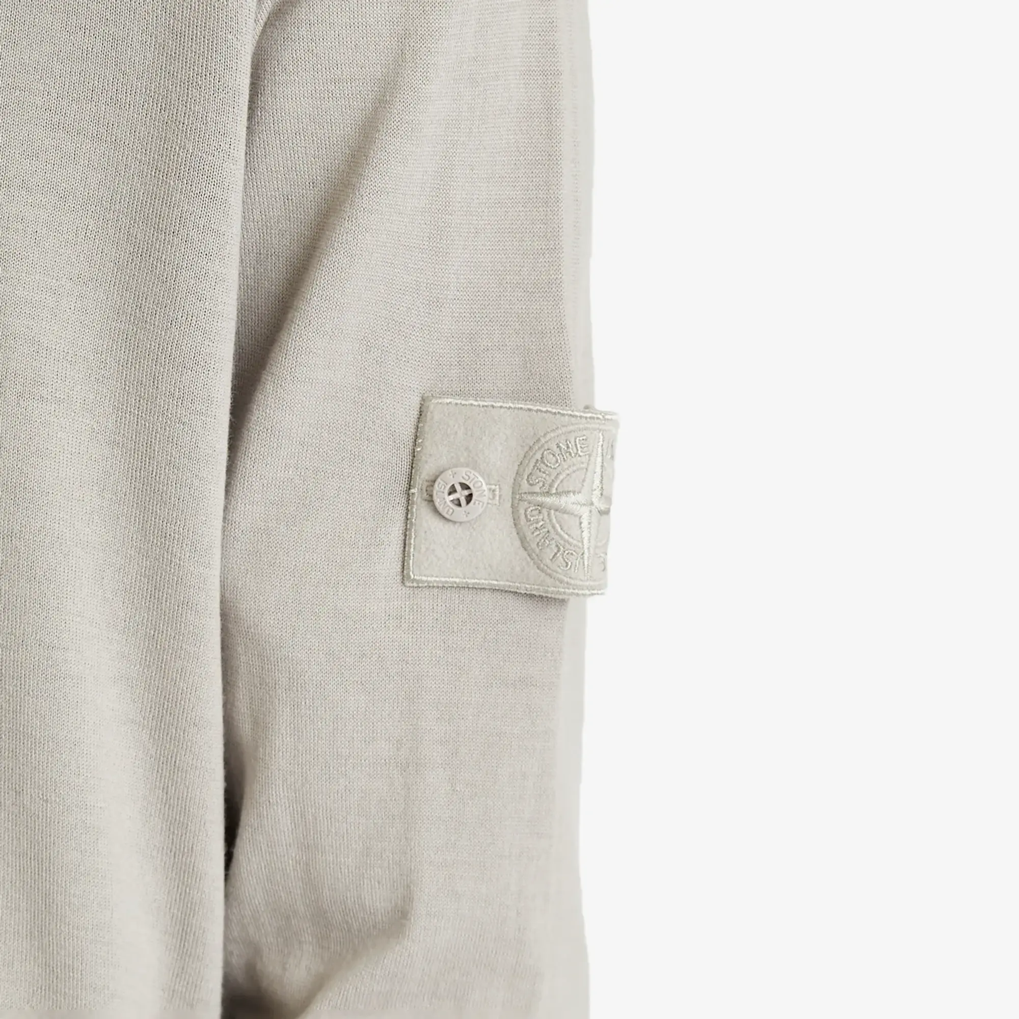 Stone Island Men's Ghost Piece Pure Wool Knit Polo Dust