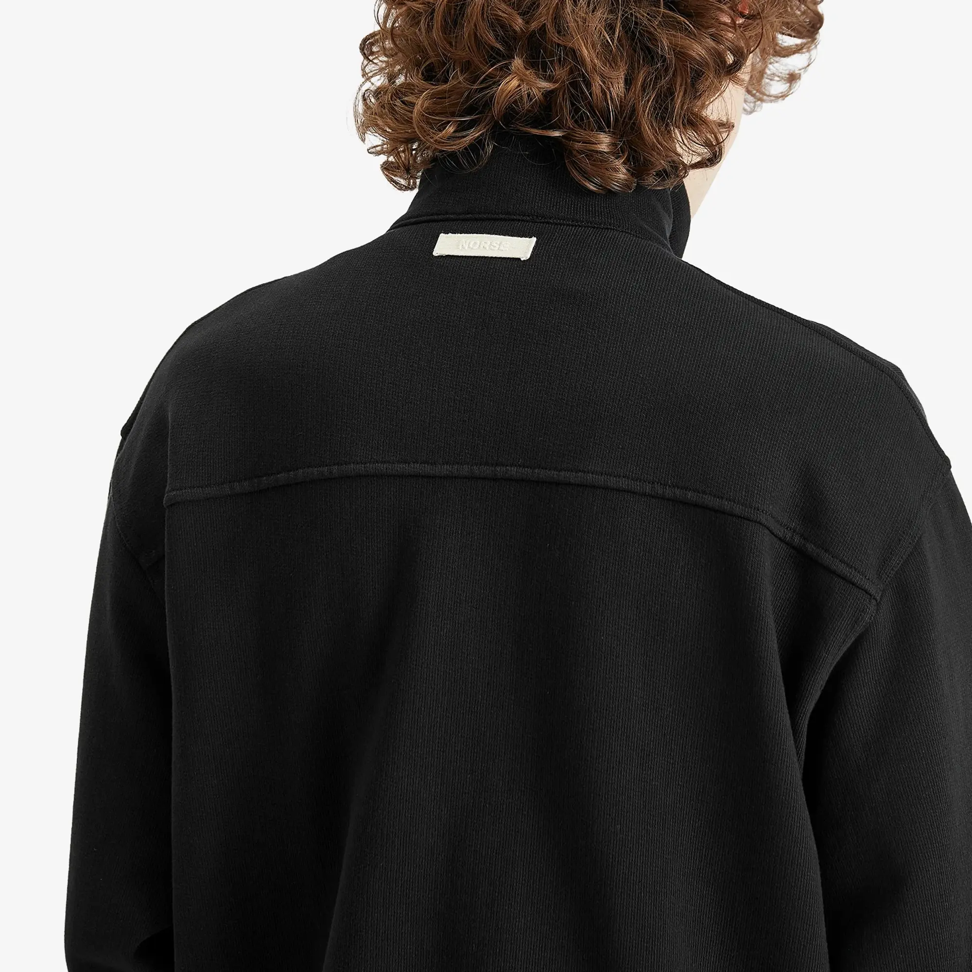 Norse Projects Men's Bjorn Relaxed Track Jacket Black