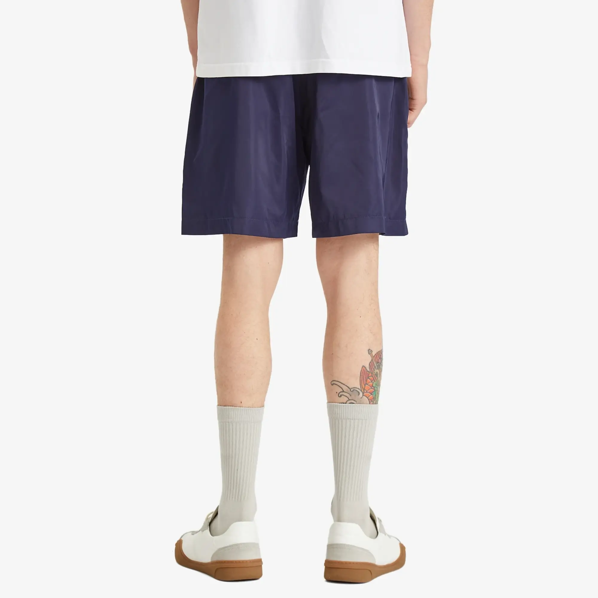 Casablanca Track Short - Navy/Laurel Stripe