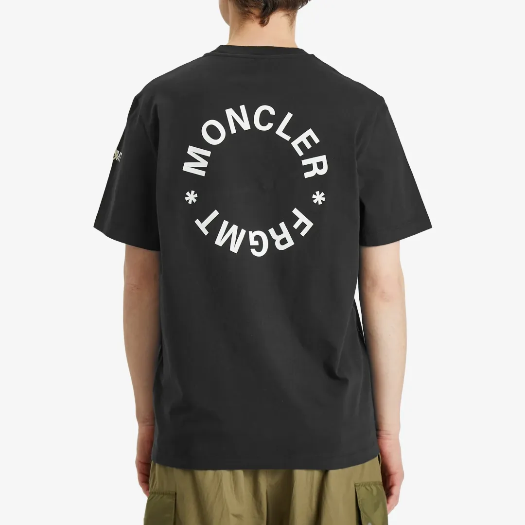 Moncler Men's Genius x FRGMT Logo T-Shirt Black | 8C000-02-M3265