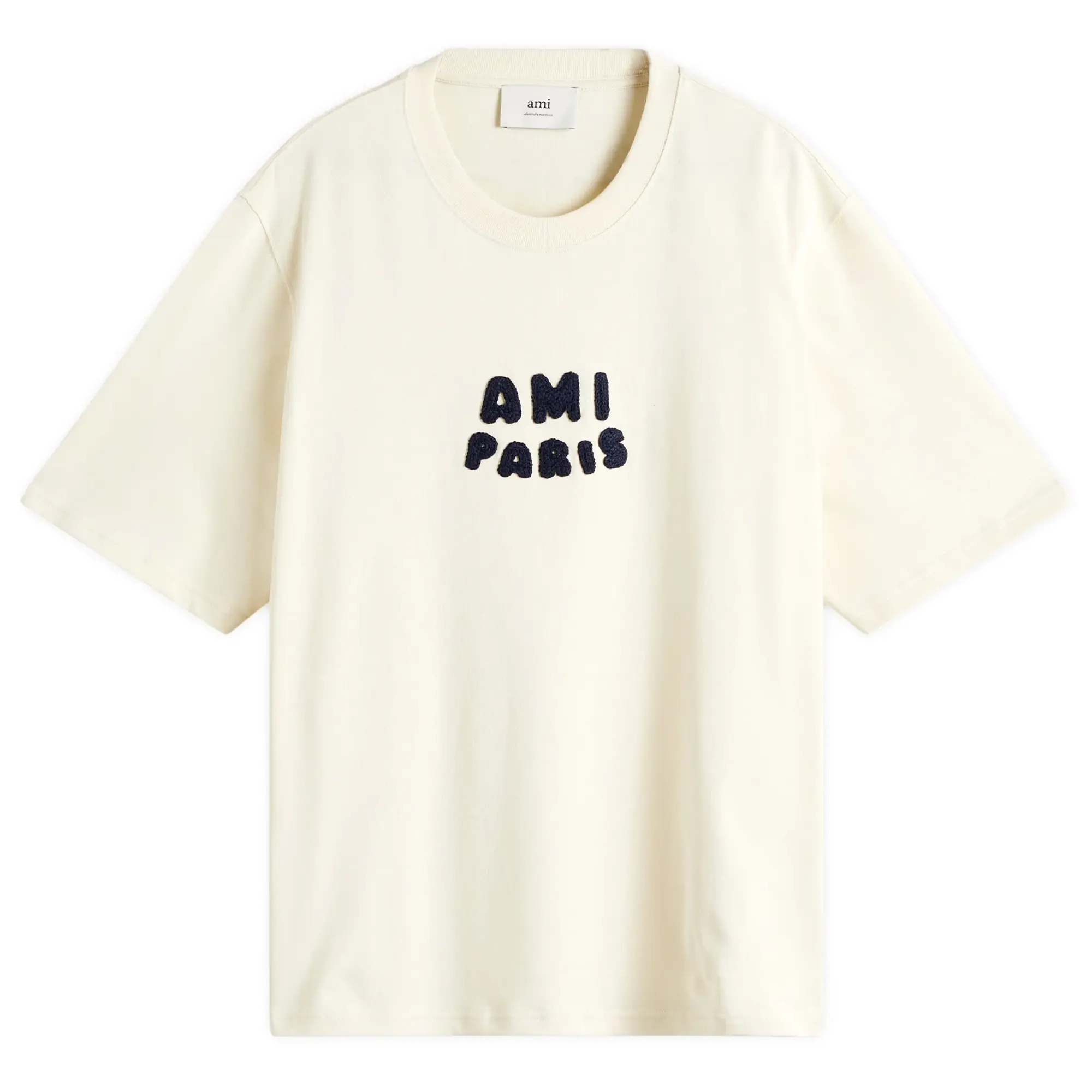 AMI Paris Men's AMI Paris Men's Jersey T Shirt White Cream