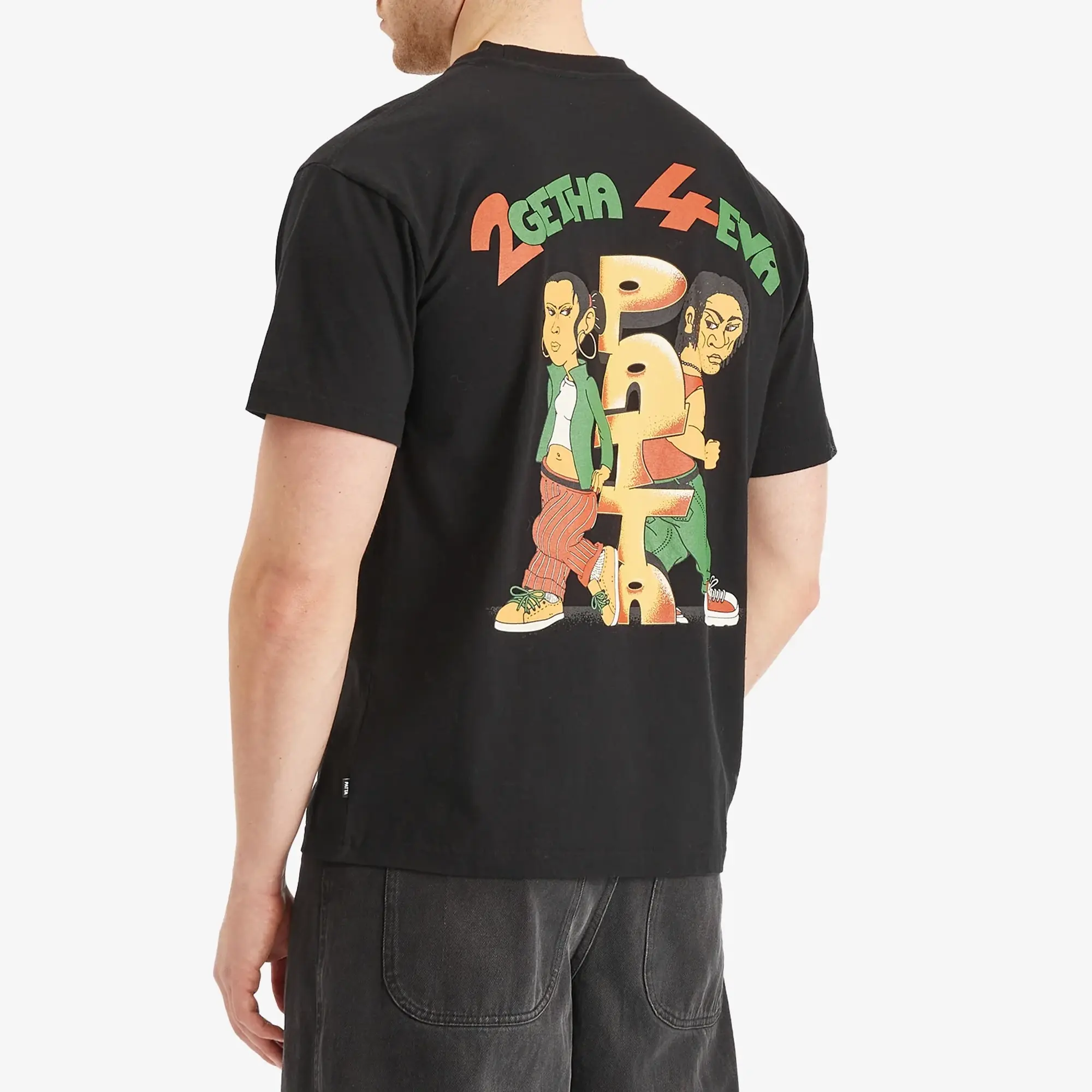 T-Shirt Patta 2Getha4eva T-Shirt Unisex Black Xxl