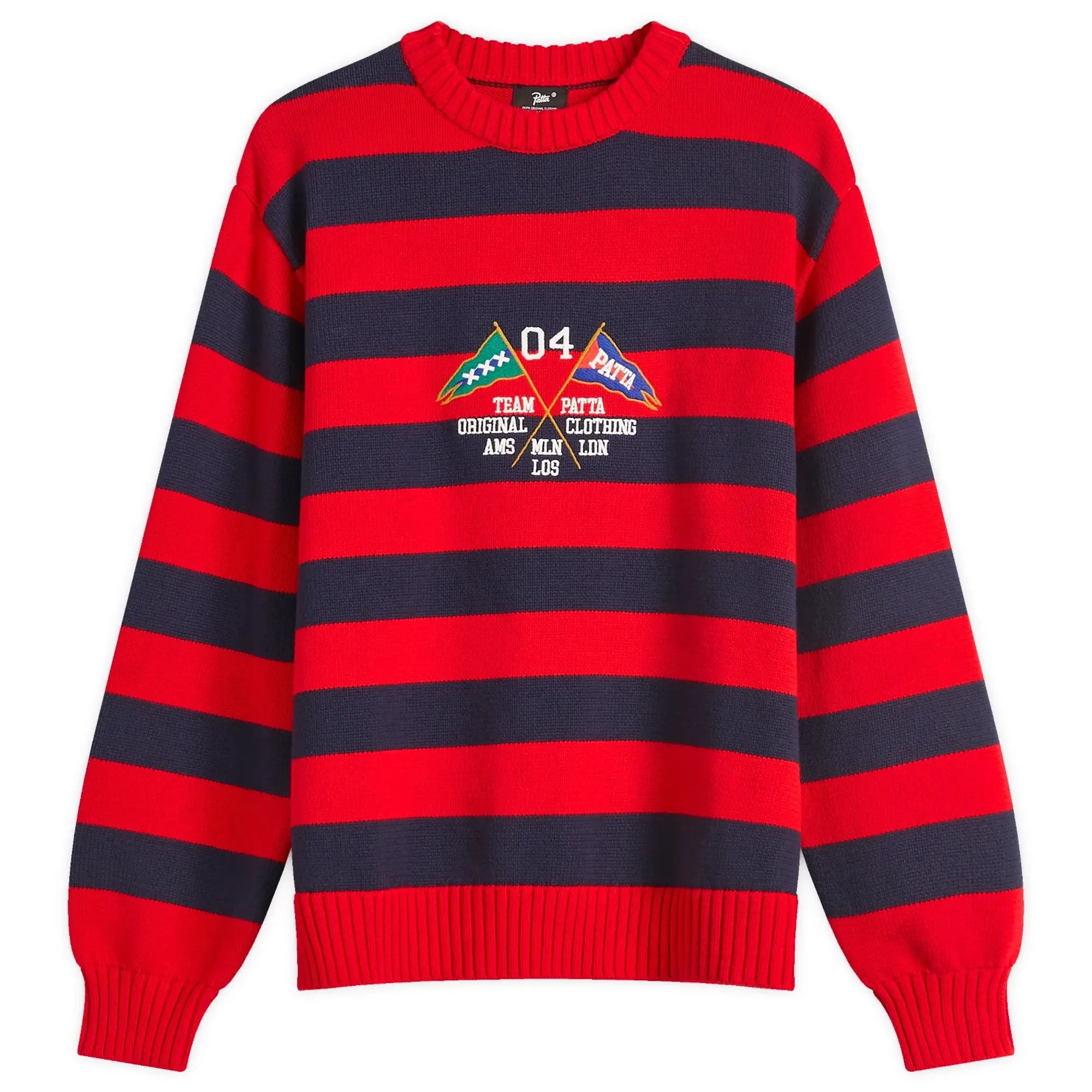 Patta Men's Stripe Flag Knit Jumper Multi