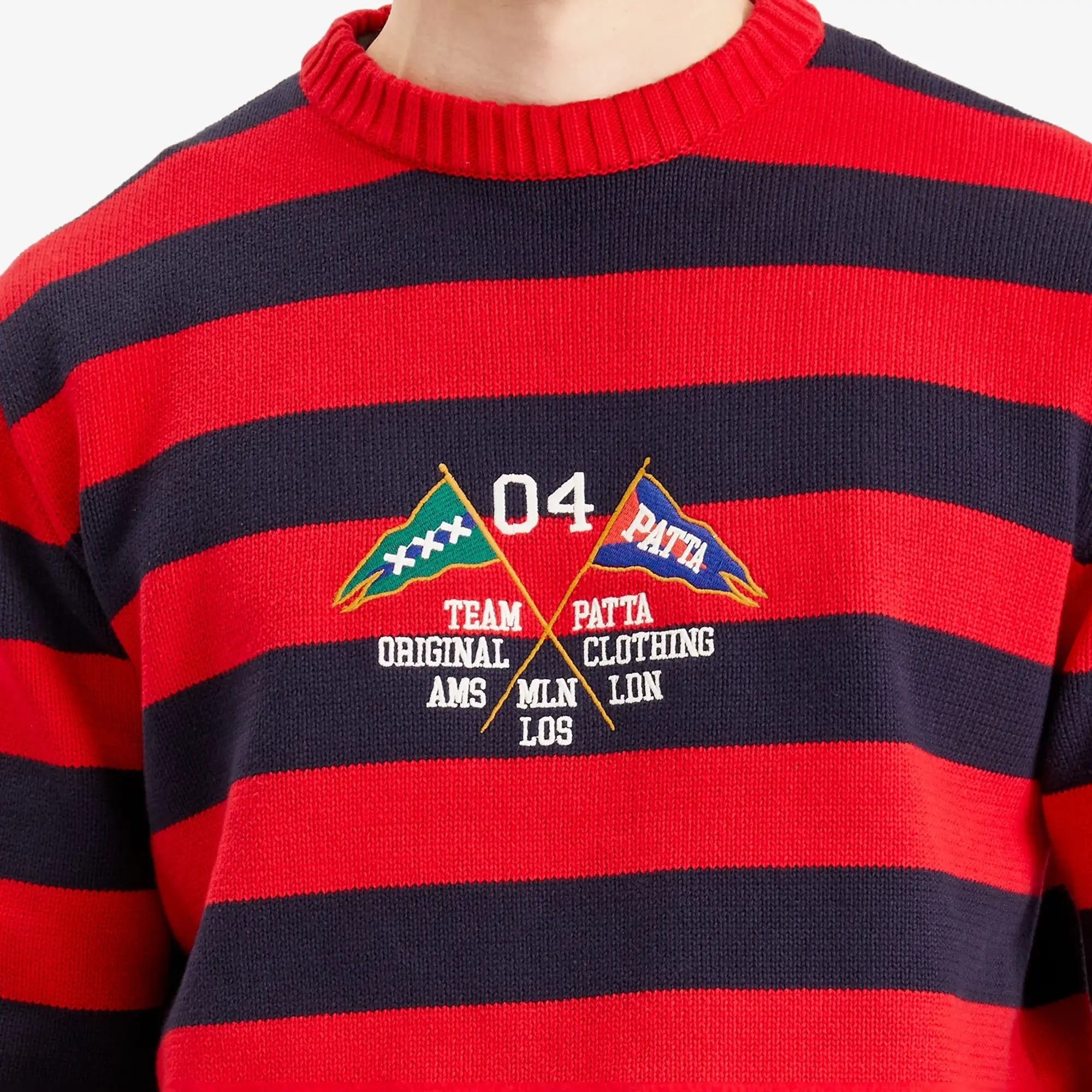Patta Men's Stripe Flag Knit Jumper Multi