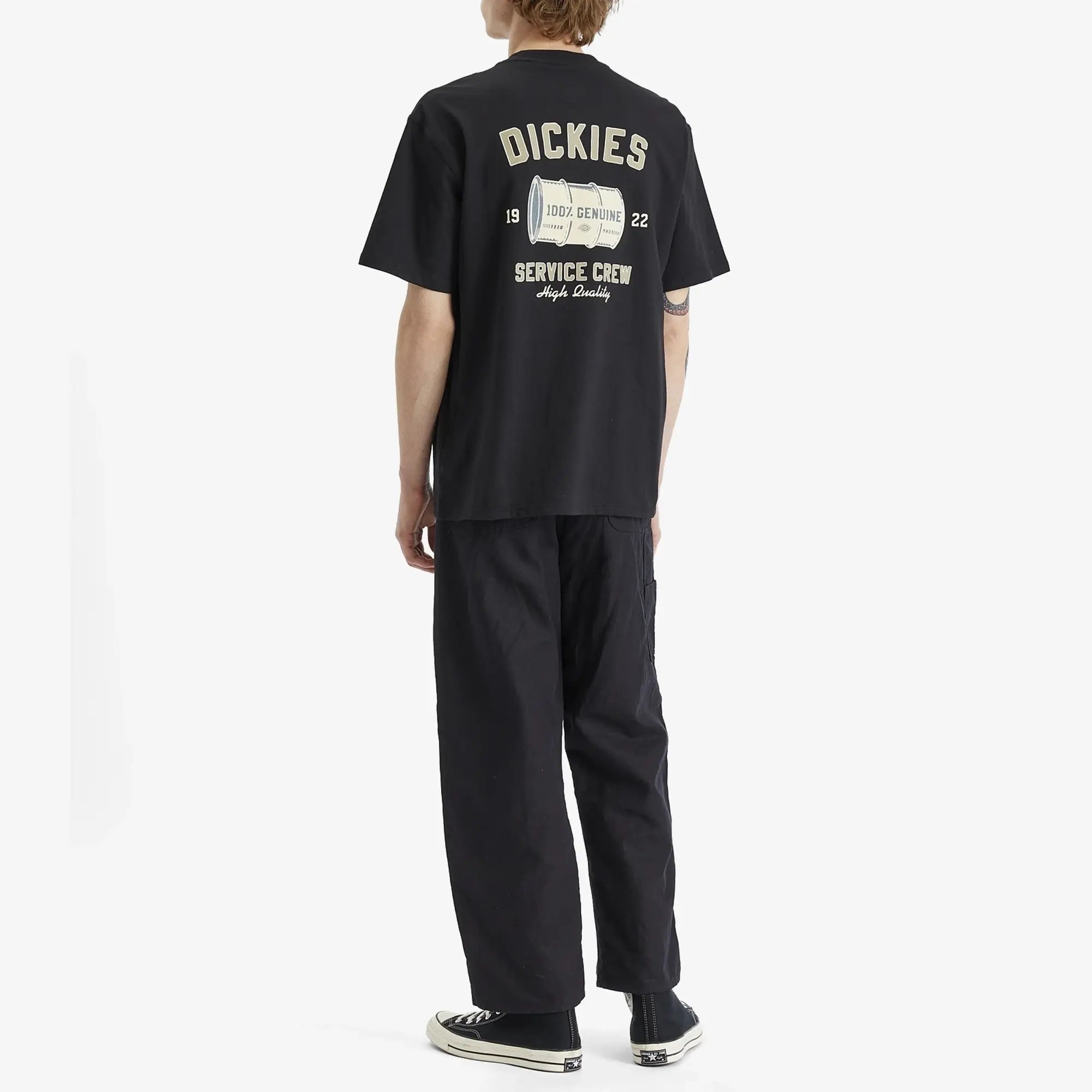 Dickies Service Screw Graphic Back Print T-Shirt In Black