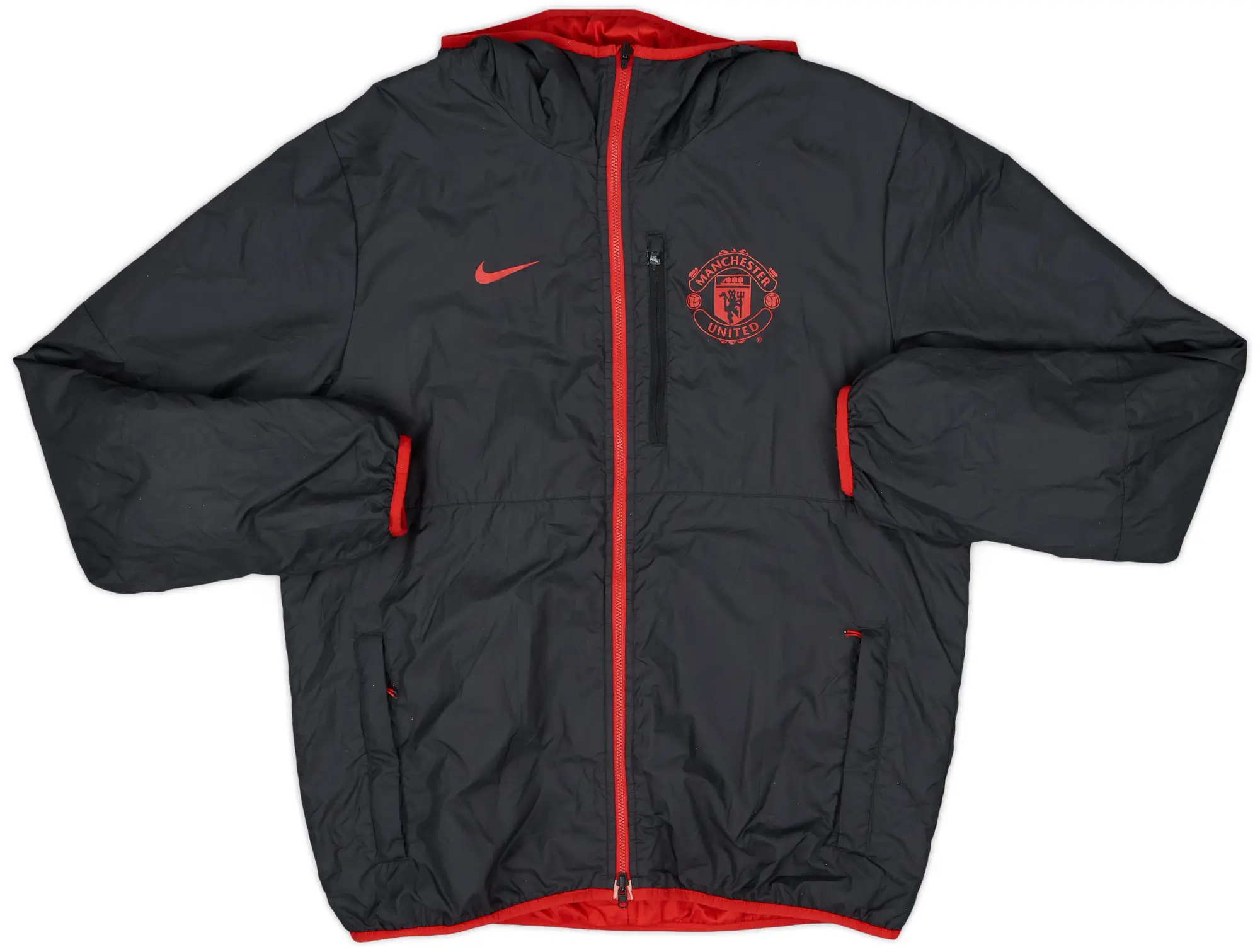 2013-14 Manchester United Nike Reversible Padded Bench Coat - 8/10 - (L)