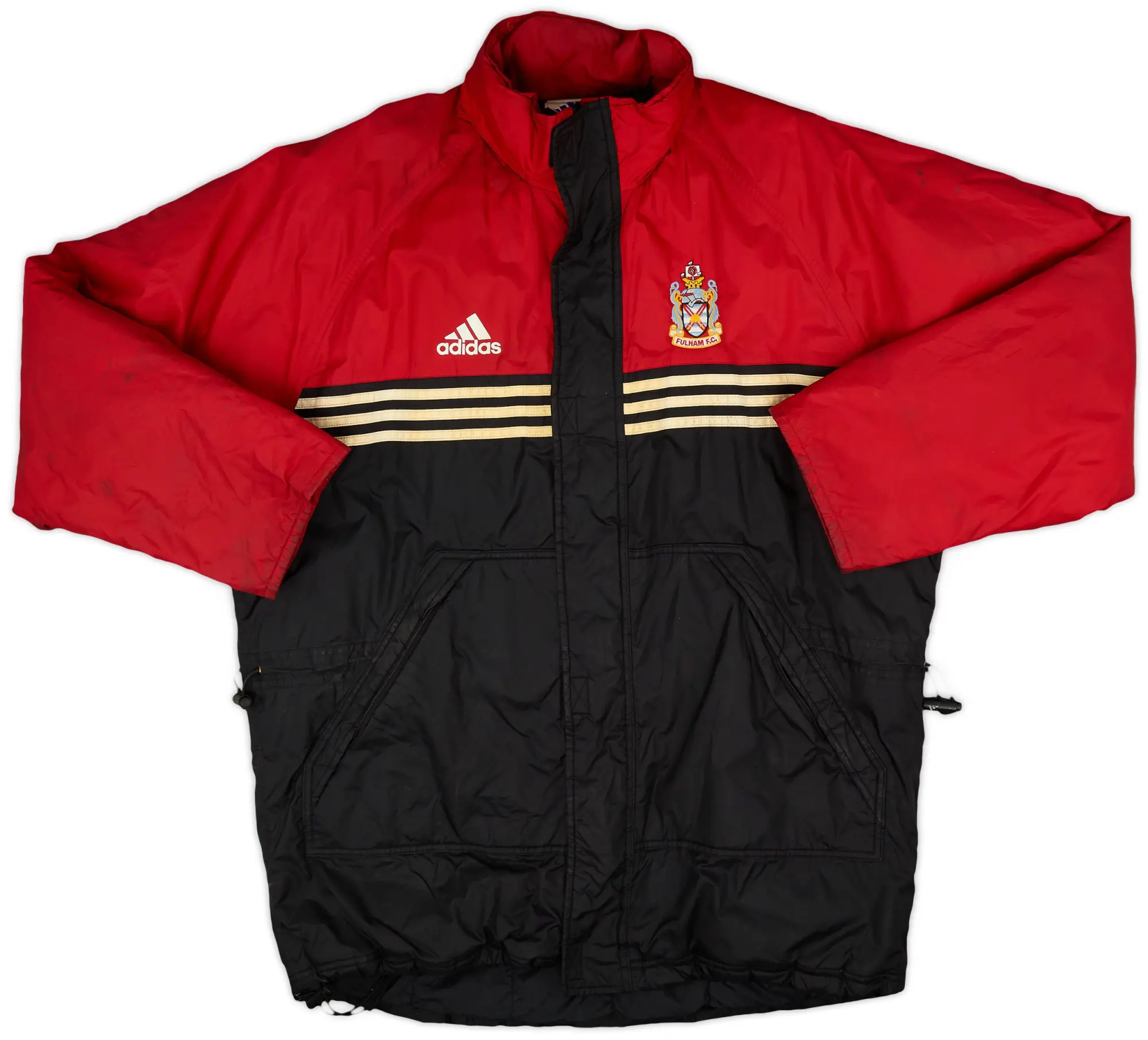 1997-99 Fulham adidas Padded Bench Coat - 5/10 - (L/XL)