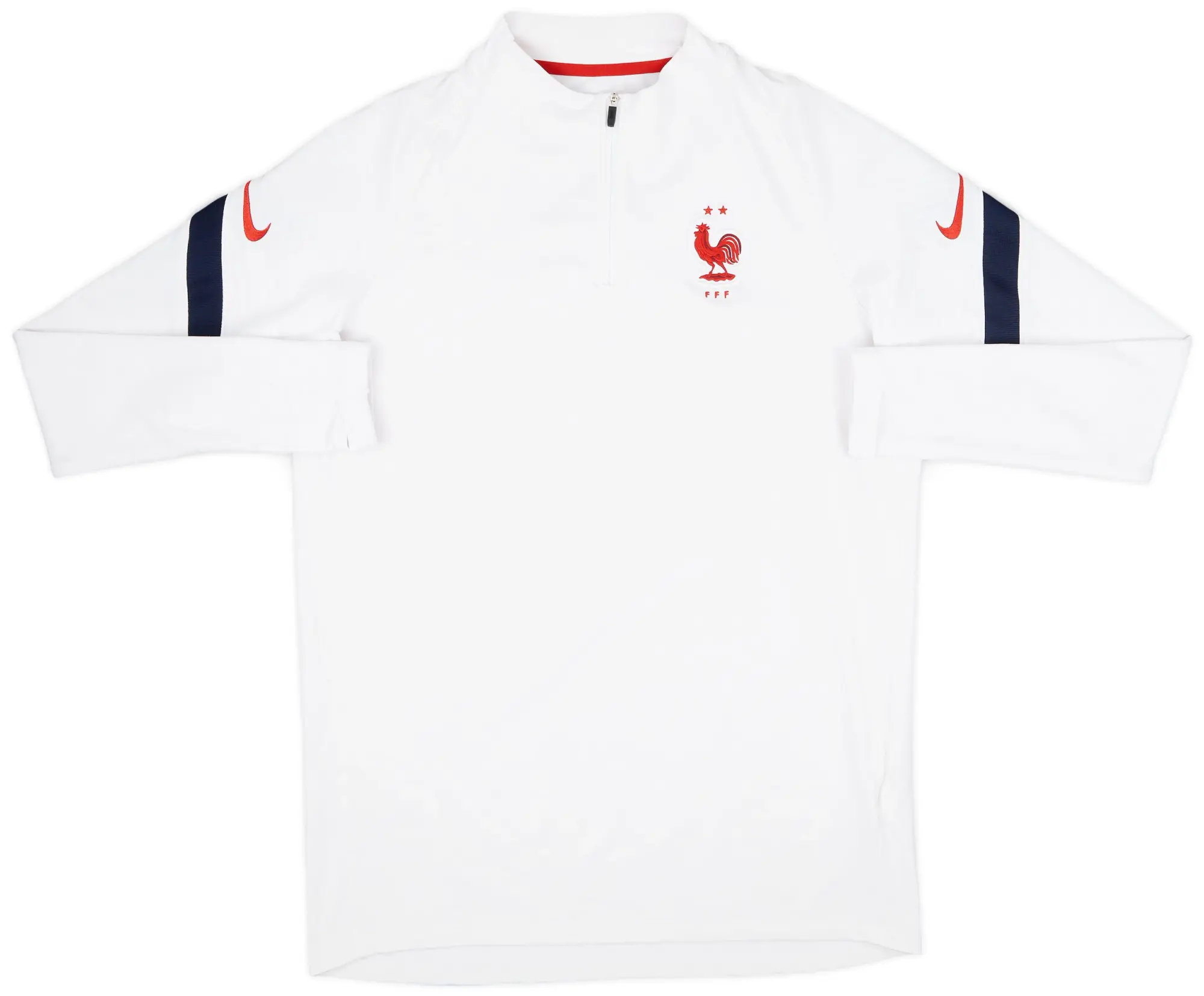 2020-21 France Nike 1/4 Zip Training Top - 8/10 - (L)