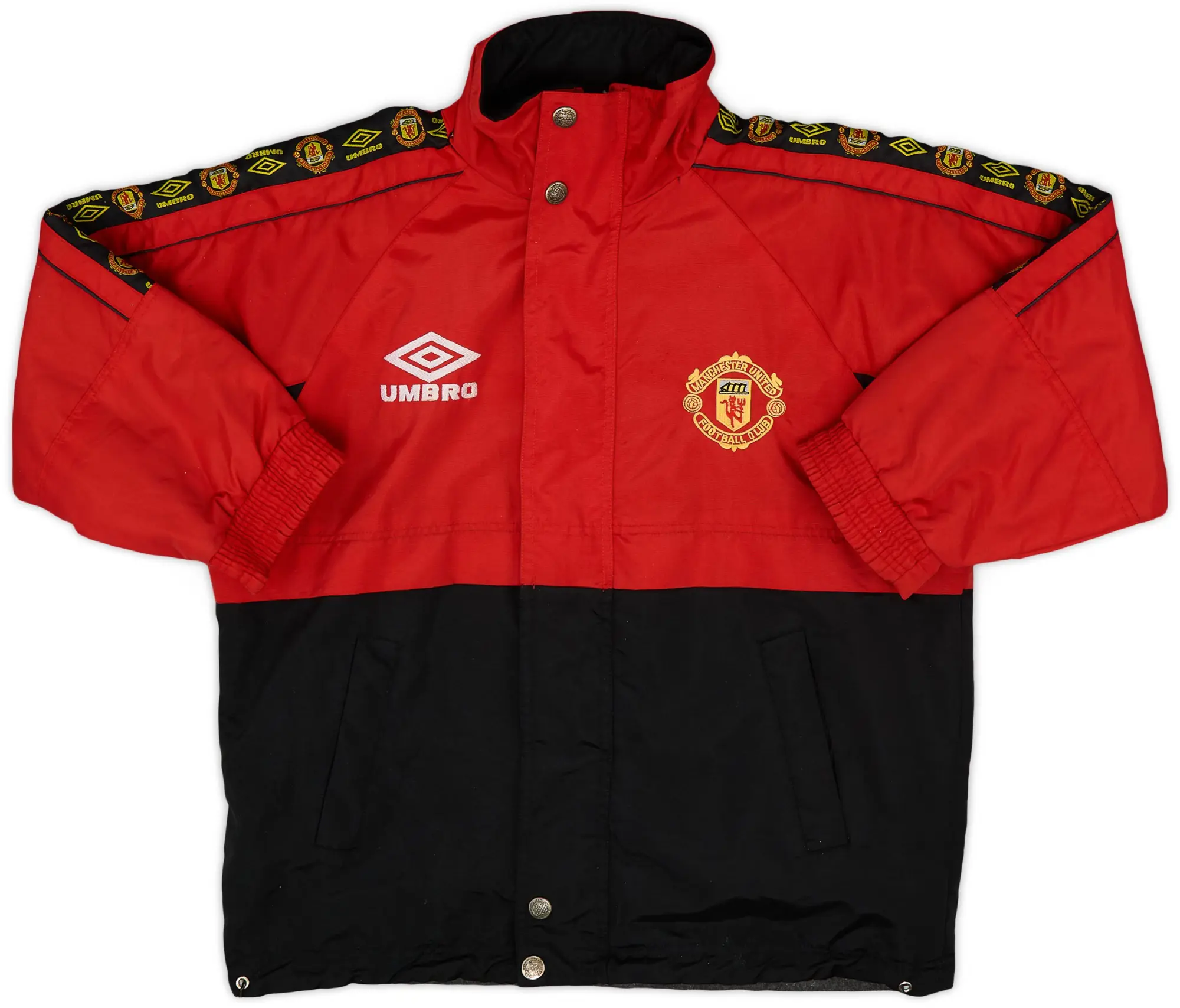 1995-97 Manchester United Umbro Bench Coat - 7/10 - (S)