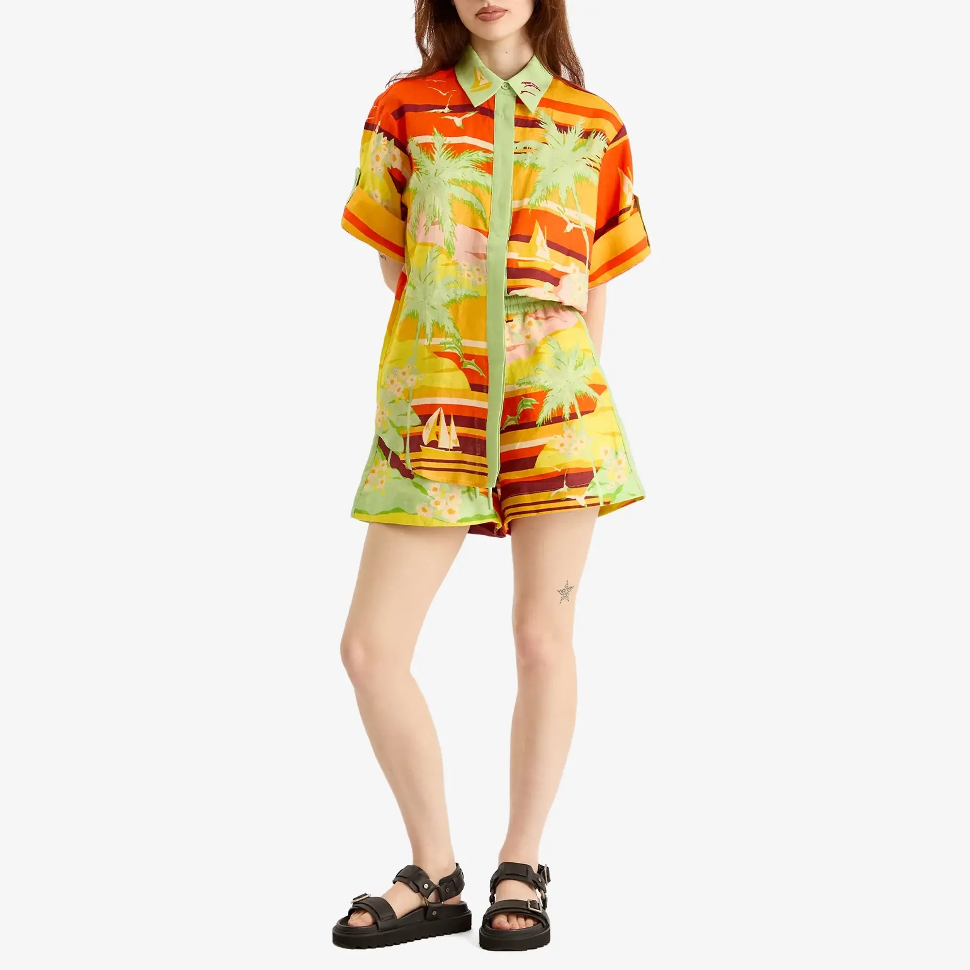ALÉMAIS Women's Palm Island Short Co-Ord Multi