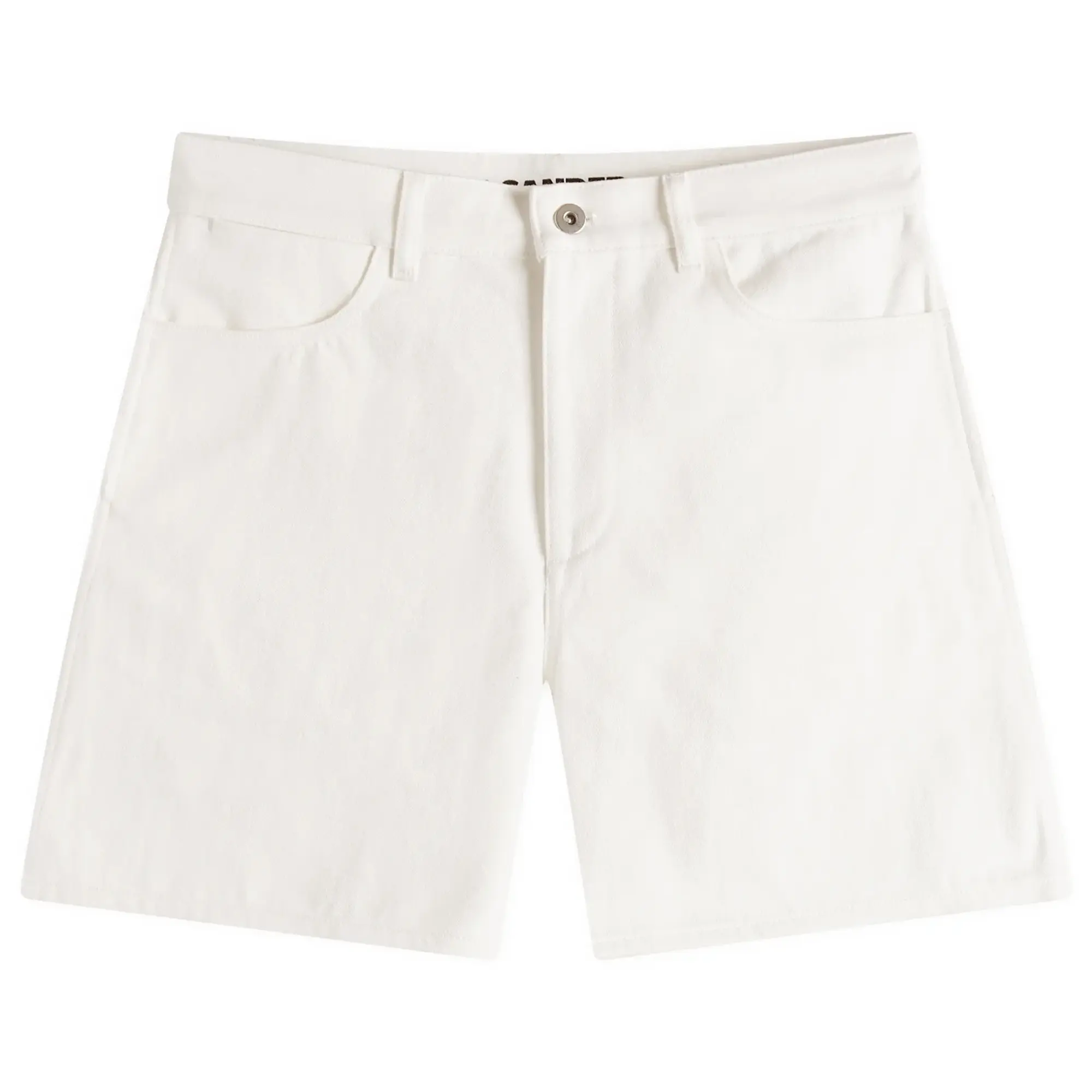 Jil Sander Women's Cargo Denim Shorts Porcelain