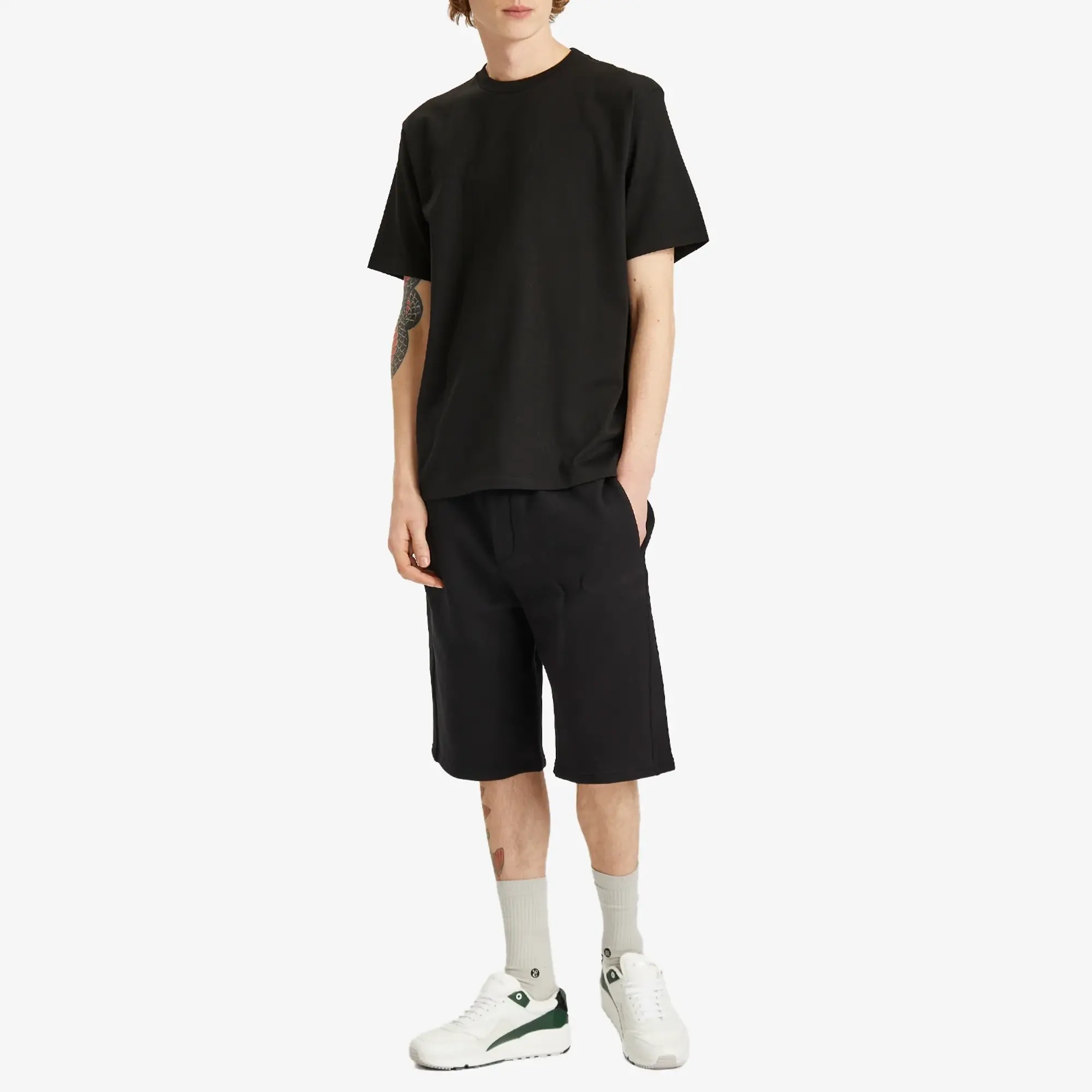 Saint Laurent Men's Black Sweatshorts Noir