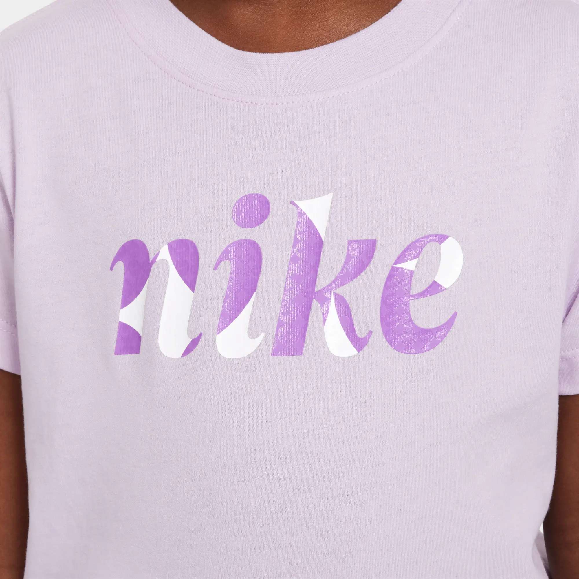 Nike Essentials Younger Kids' Graphic T-Shirt - Purple - Cotton