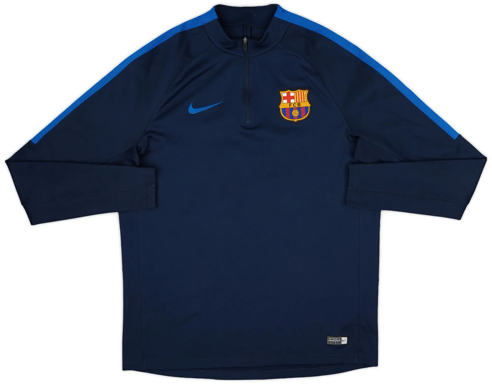 2016-17 Barcelona Nike 1/4 Zip Training Top - 8/10 - (L)