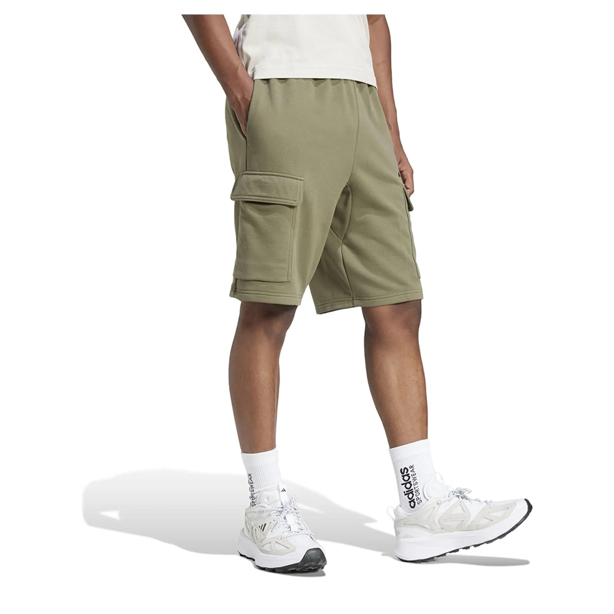 Adidas Essentials Feel Cozy French Terry Cargo Shorts