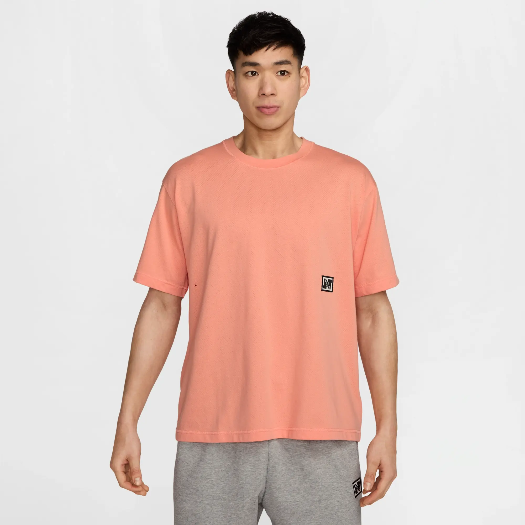 Nike Training Heritage Dri-Fit T-Shirt In Peach - Lpink