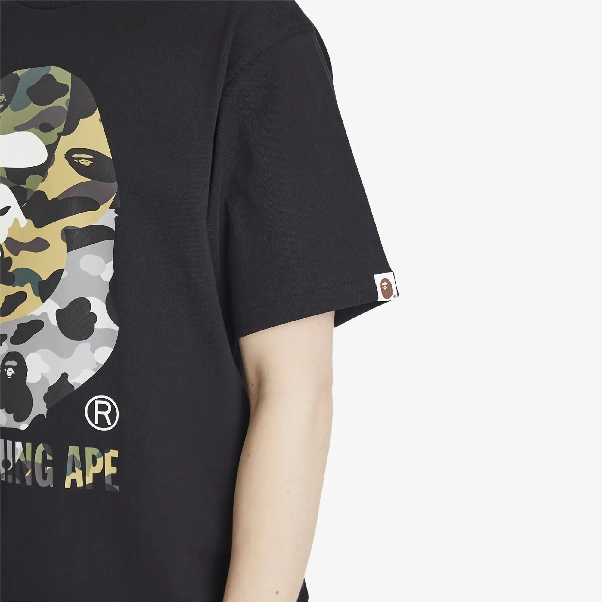 A Bathing Ape Men's 1St Camo Crazy By Bathing Ape Tee Black