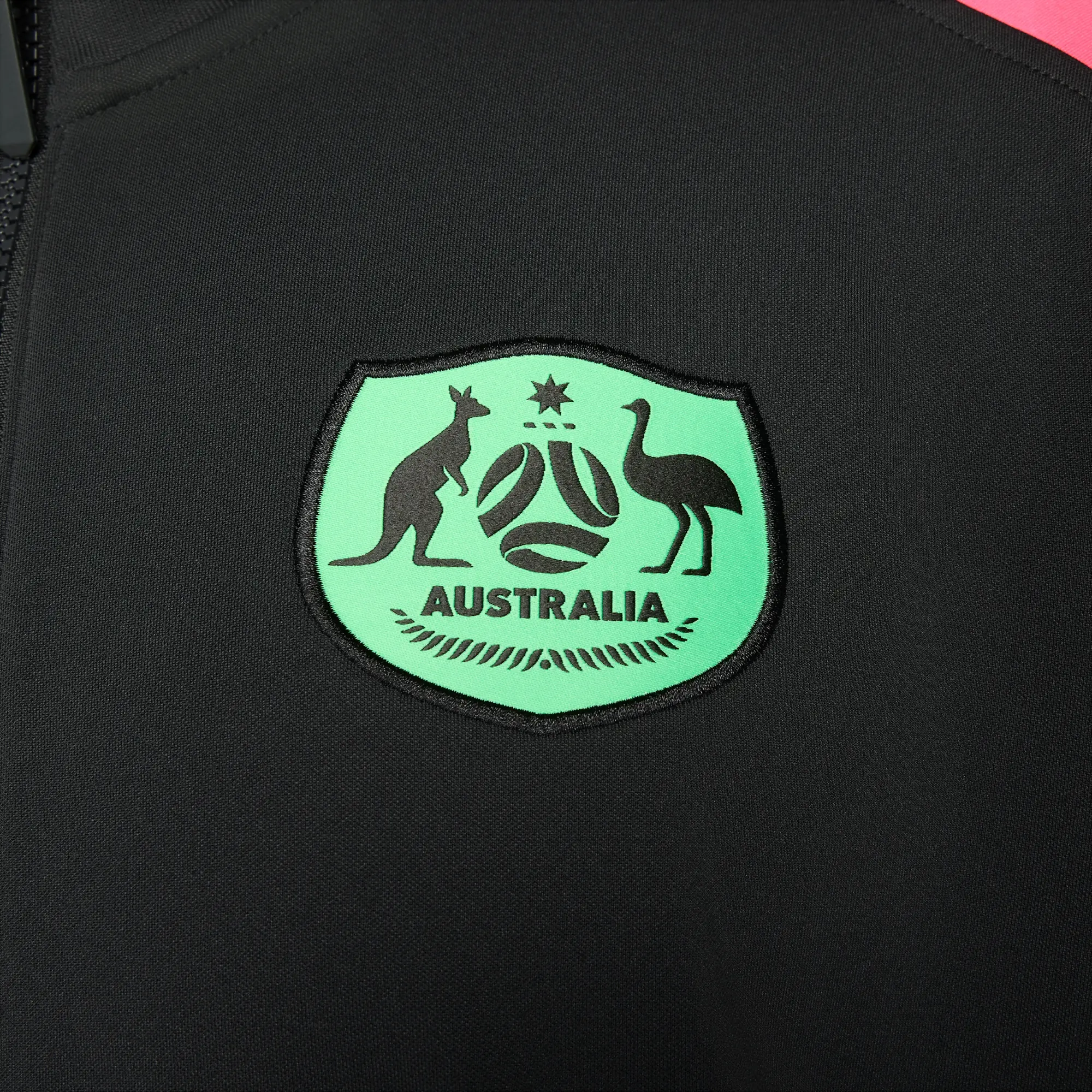 Australia Academy Pro Men's Nike Dri-FIT Football Anthem Jacket - Green - Polyester