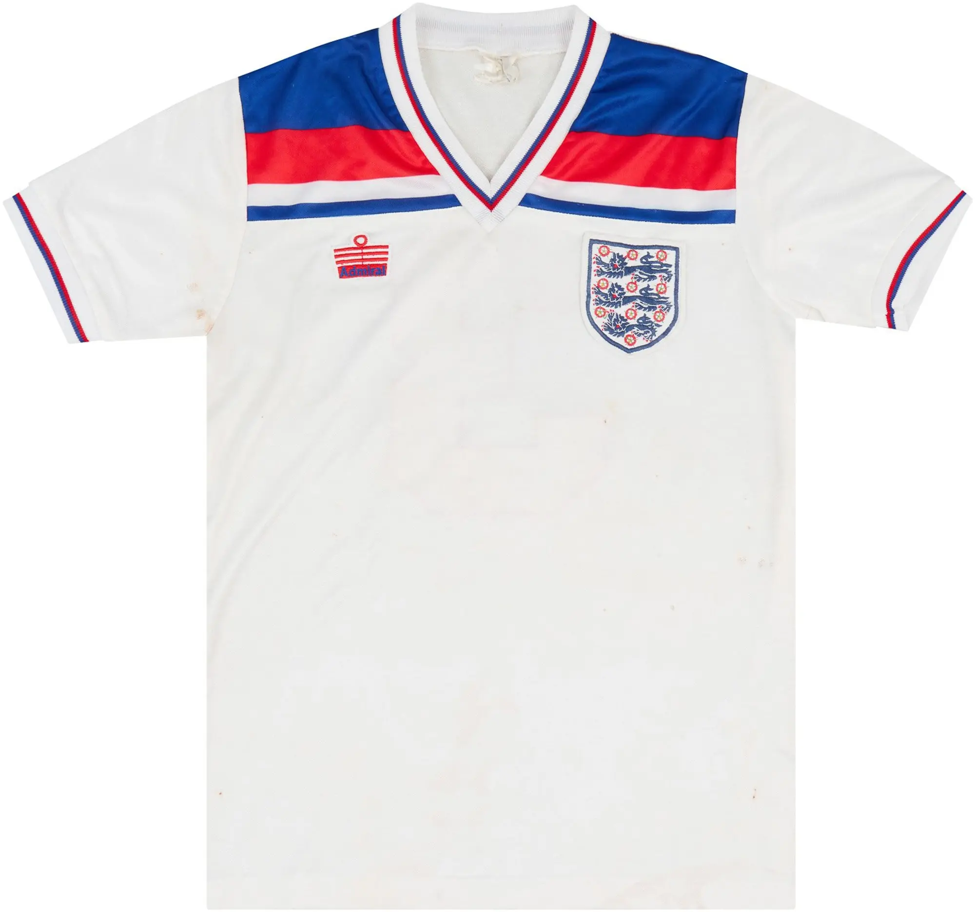 Admiral 1980-82 England Match Issue Home Shirt #3 (Samson)