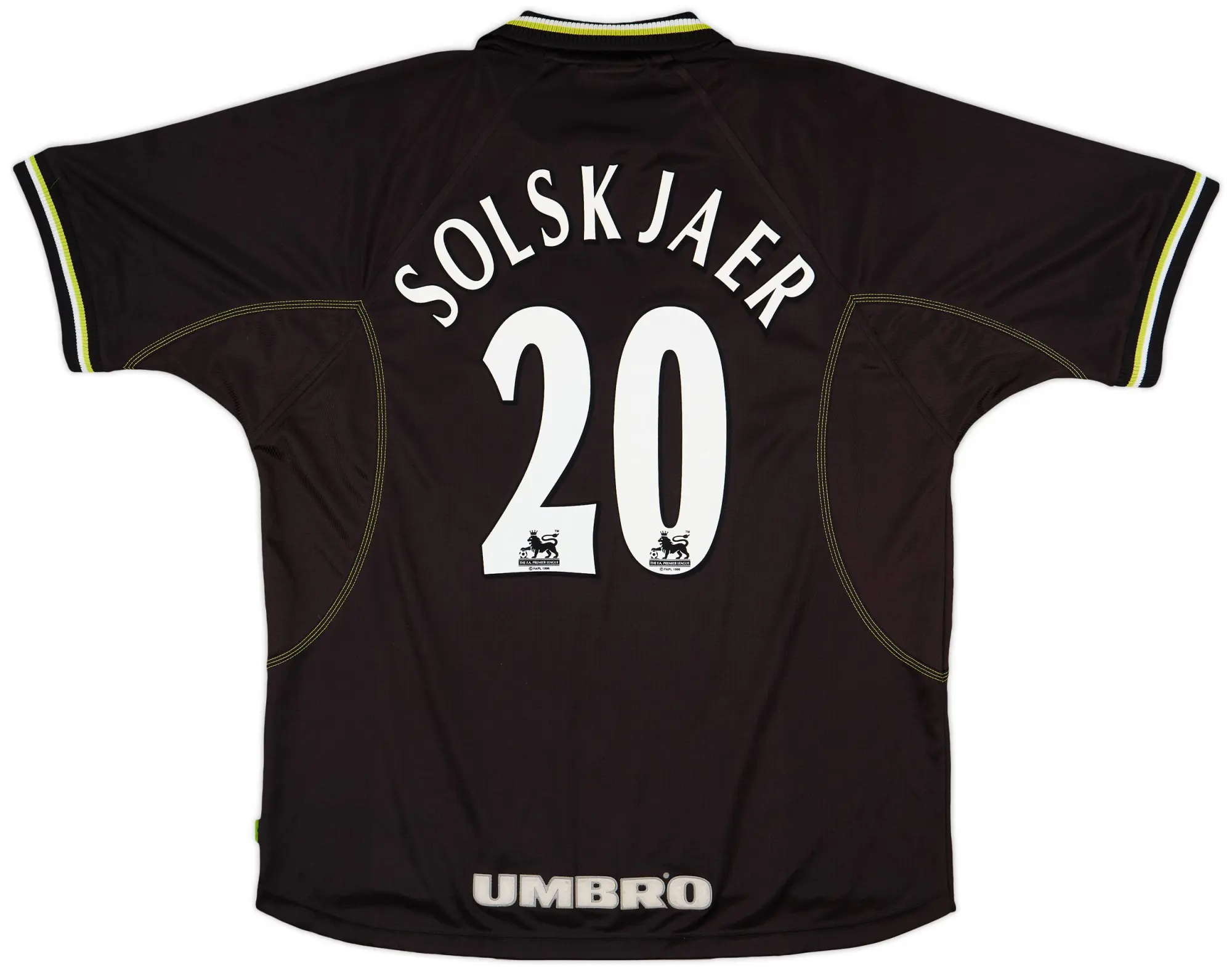 Umbro 1998-99 Manchester United Third Shirt Solskjaer #20 - 8/10 - (XXL)