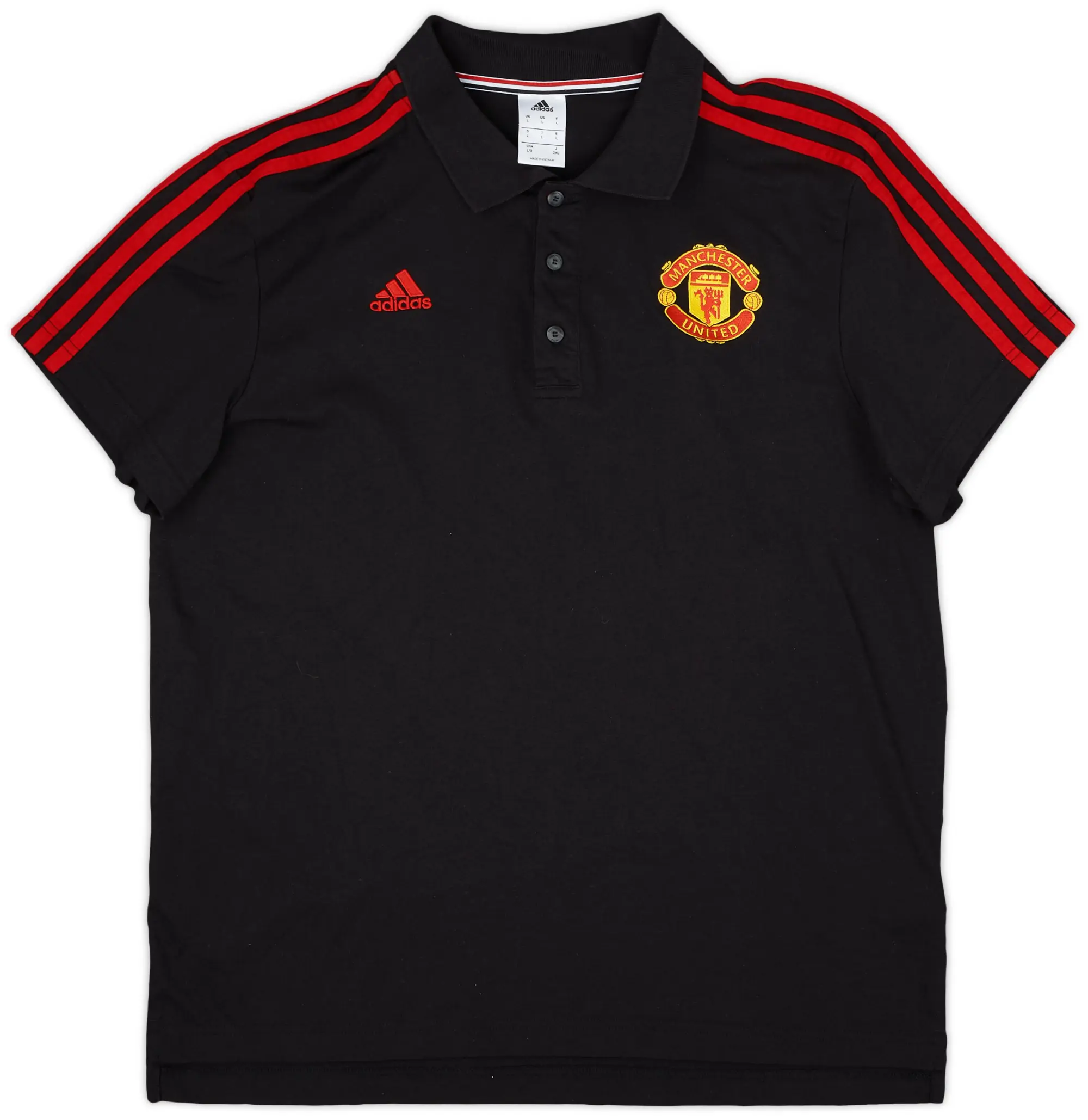 2015-16 Manchester United adidas Polo Shirt - 9/10 - (L)