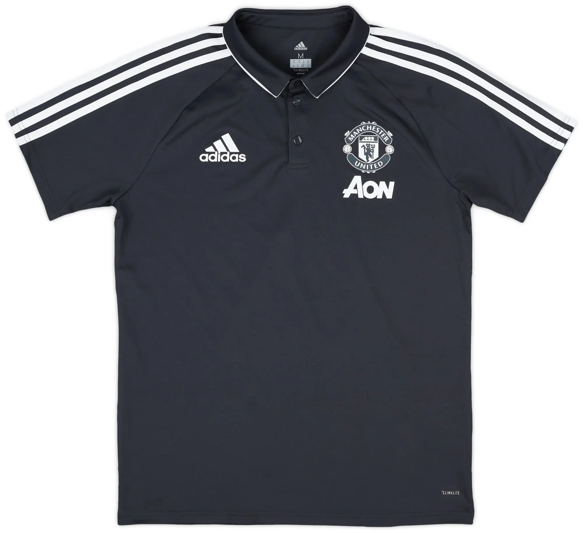 2017-18 Manchester United adidas Polo Shirt - 9/10 - (M)