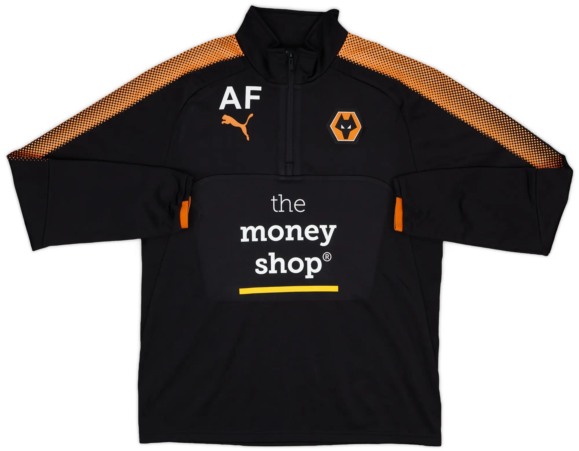 2017-18 Wolves Puma Staff Issue 1/4 Zip Training Top AF - 9/10 - (M)