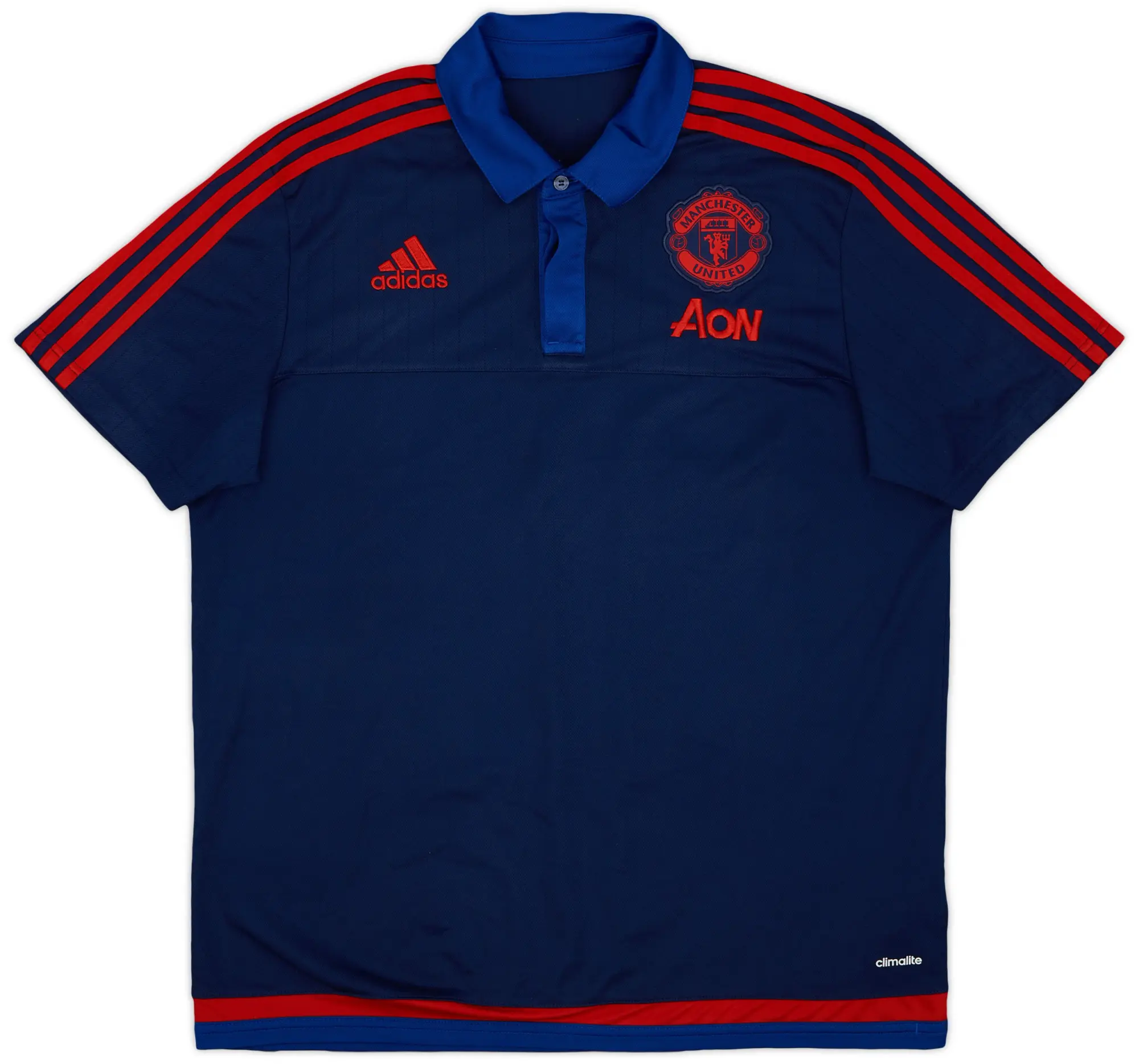 2015-16 Manchester United adidas Polo Shirt - 8/10 - (L)
