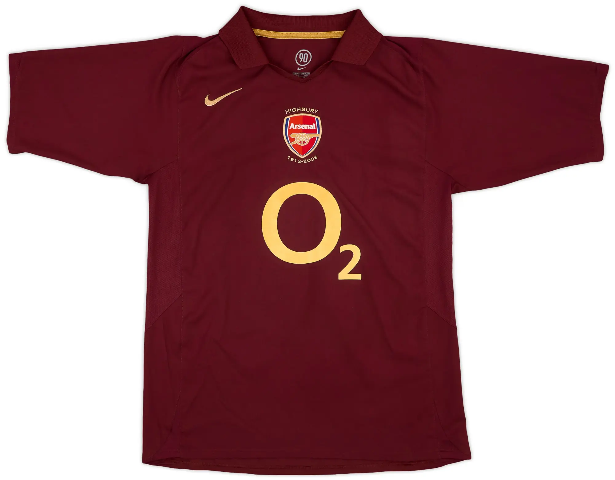 00/02 NIKE × Arsenal S/S Game Shirts 2001/02 Arsenal Vintage Nike Away Football Shirt Jersey (L