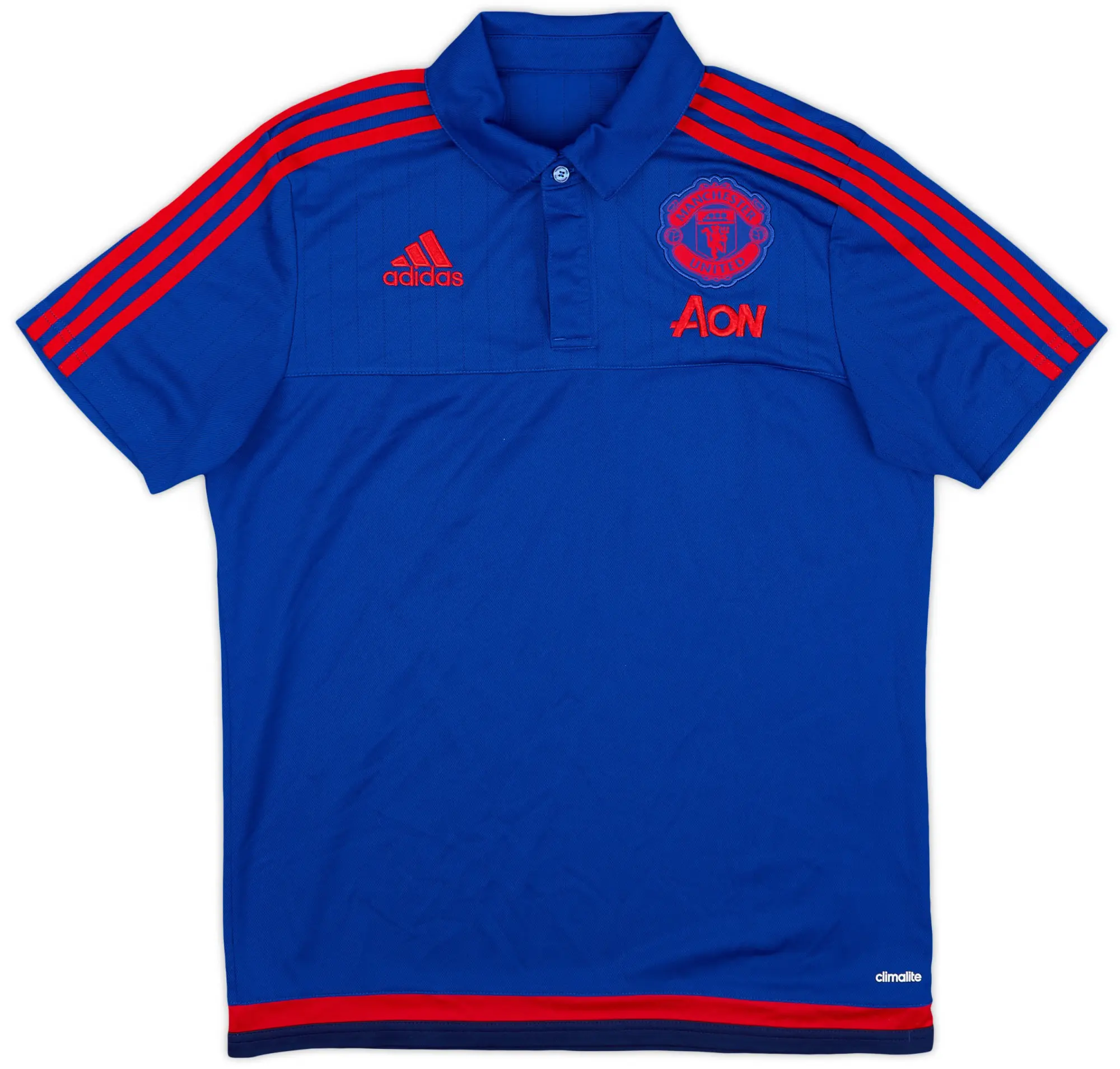 2015-16 Manchester United adidas Polo Shirt - 10/10 - (M)
