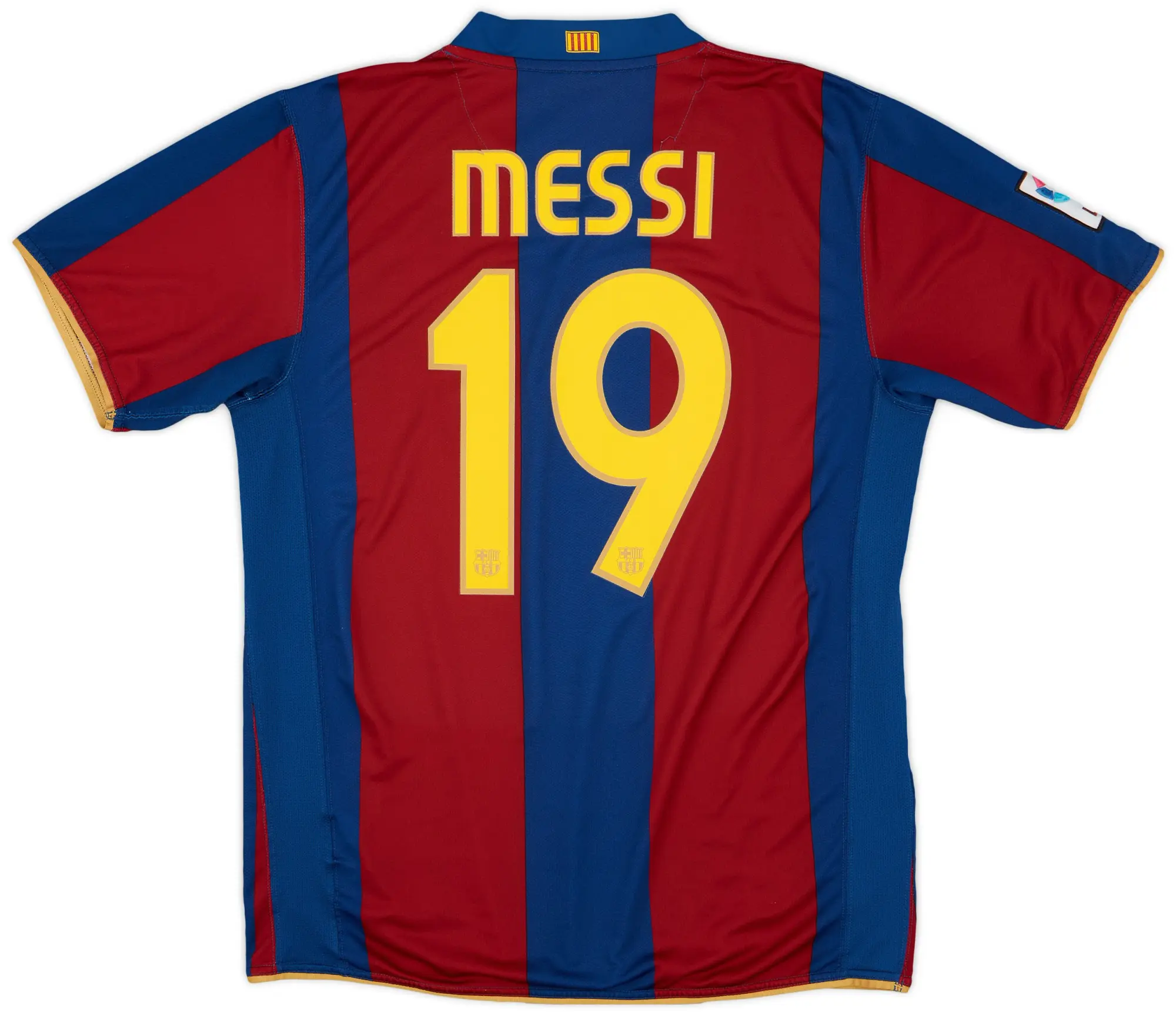 Nike 2007-08 Barcelona Home Shirt Messi #19 - 6/10 - (L)