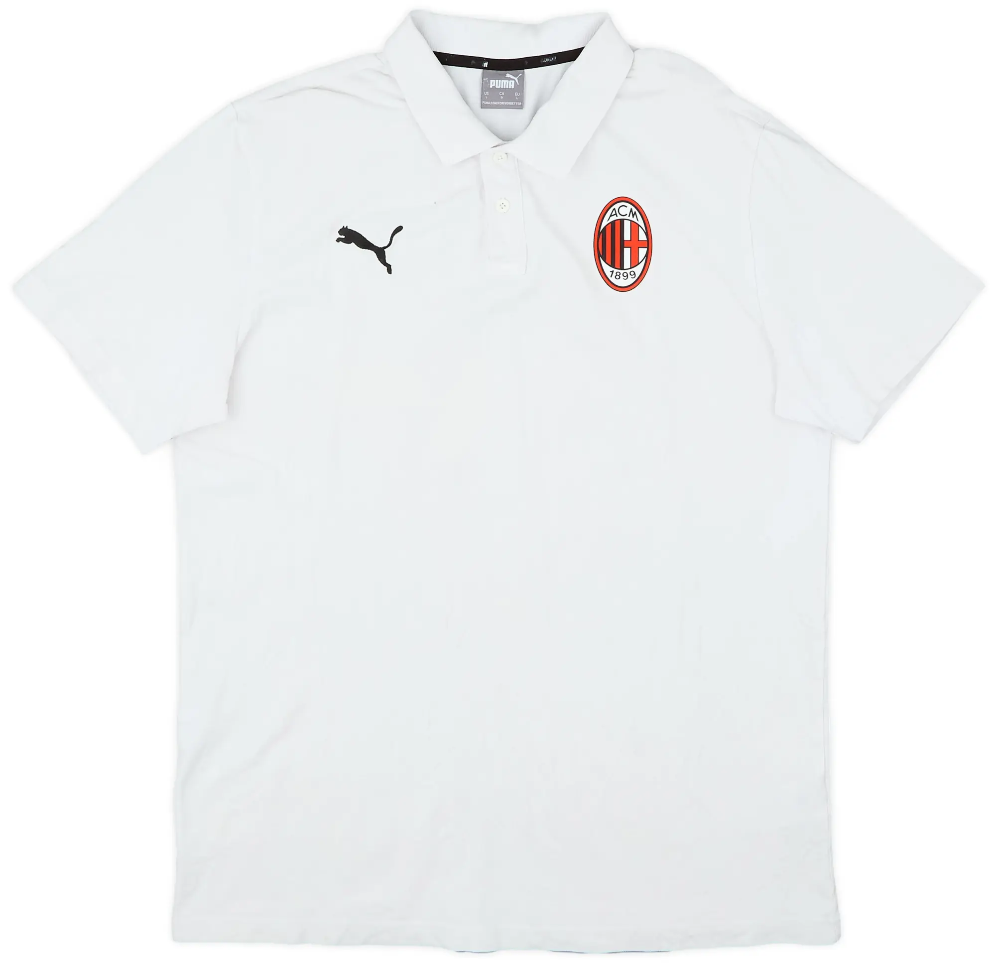 2018-19 AC Milan Puma Polo Shirt - 8/10 - (L)