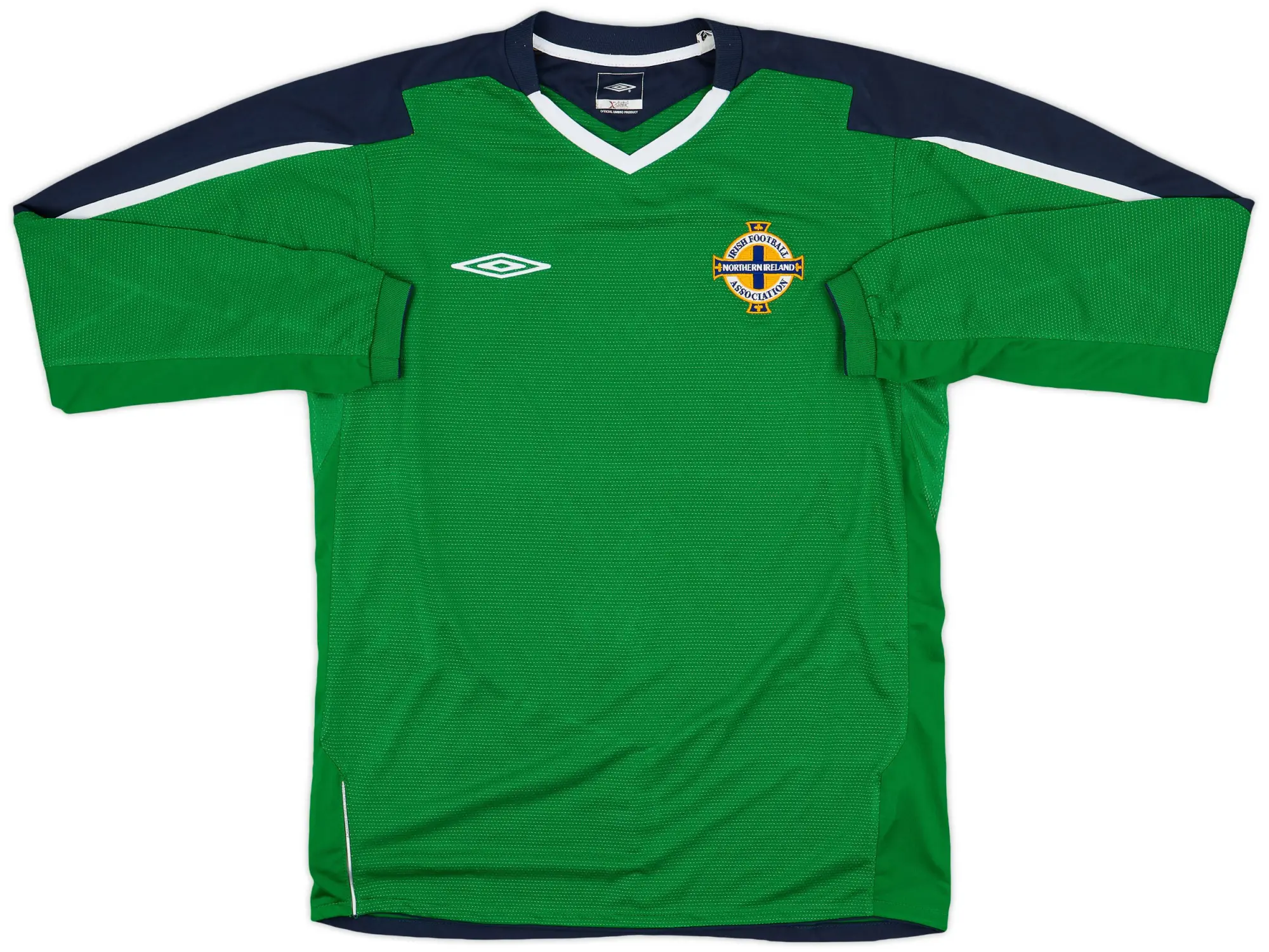 Umbro 2004-05 Northern Ireland Home L/S Shirt - 9/10 - (M)