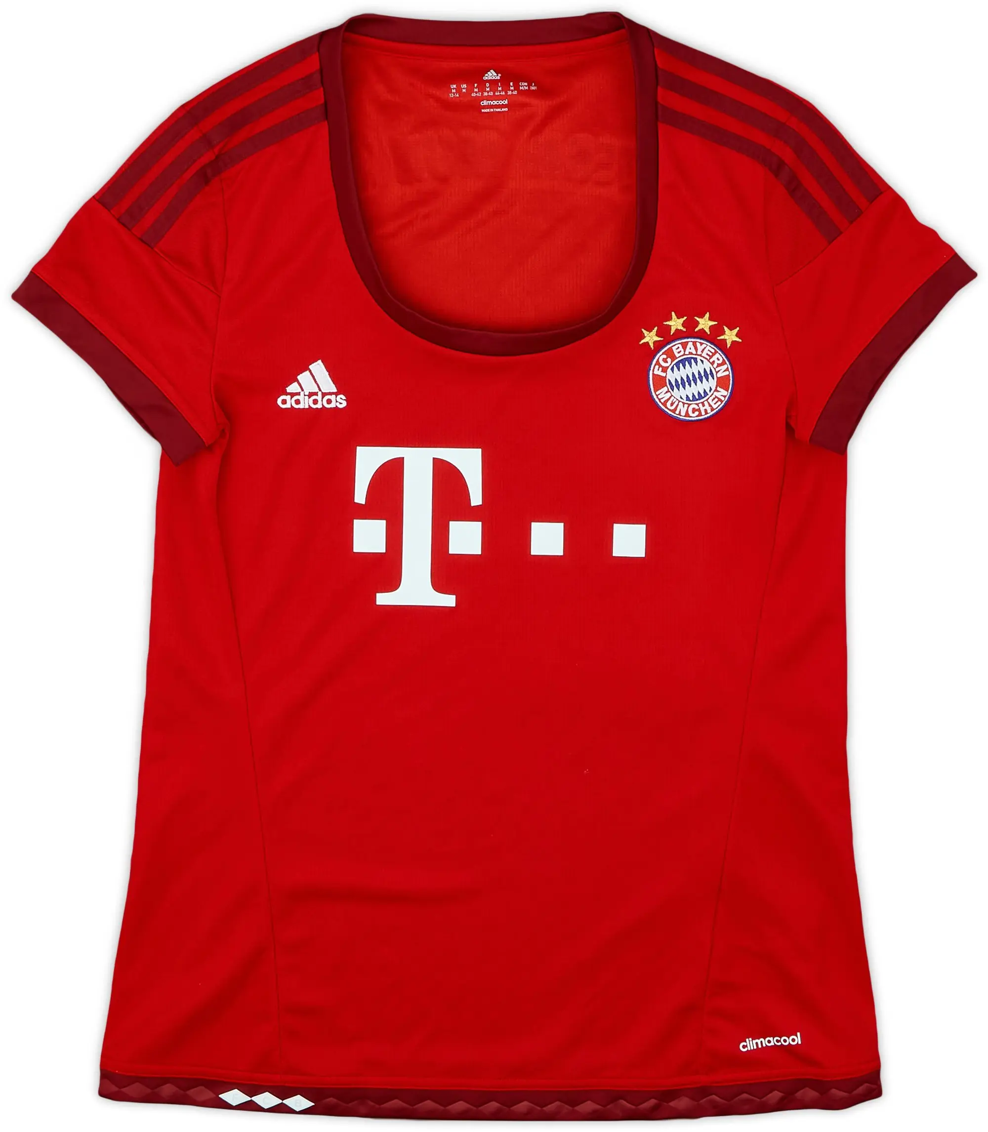 adidas 2015-16 Bayern Munich Home Shirt - 8/10 - (Women's M)