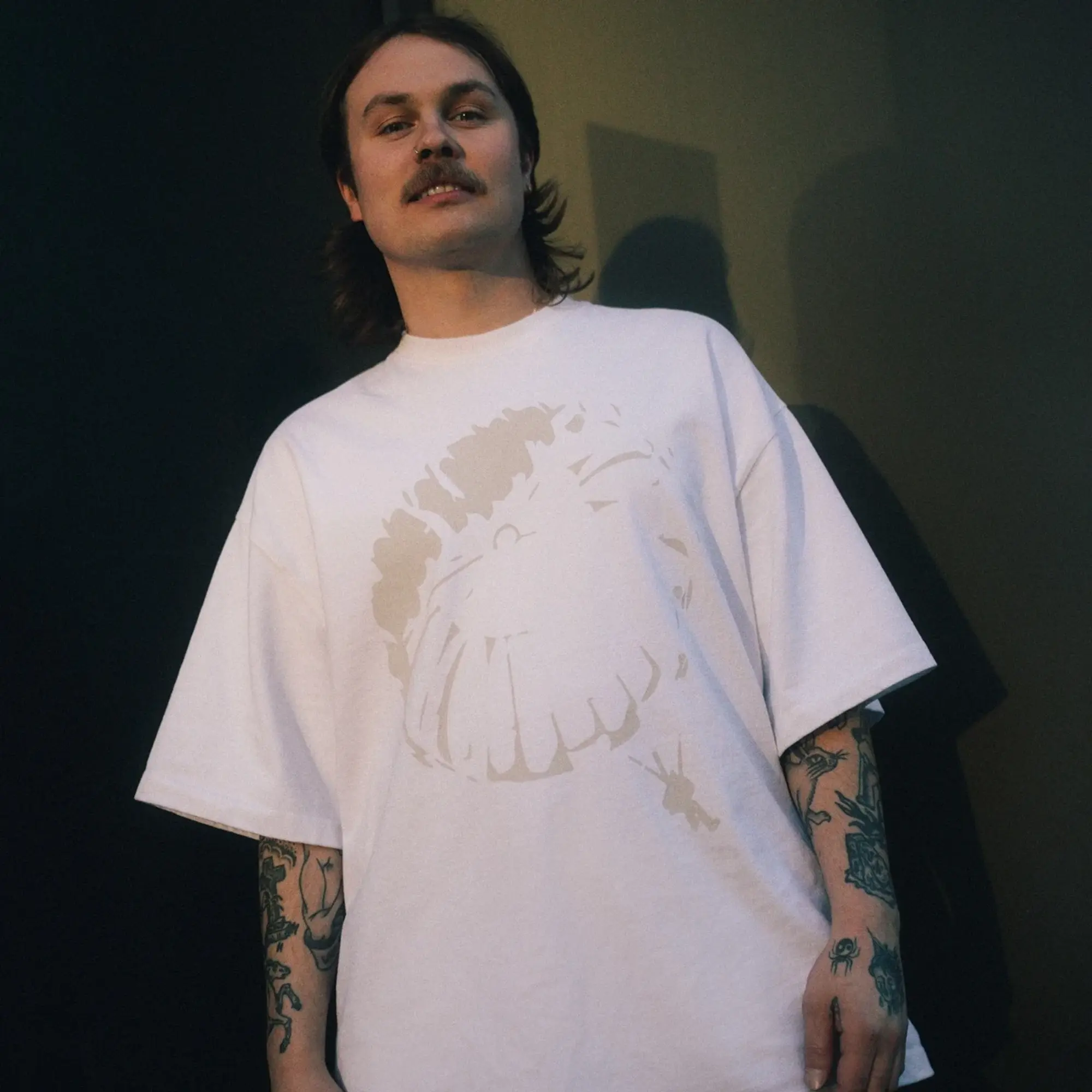 END. x Anglan Parachute T-Shirt White
