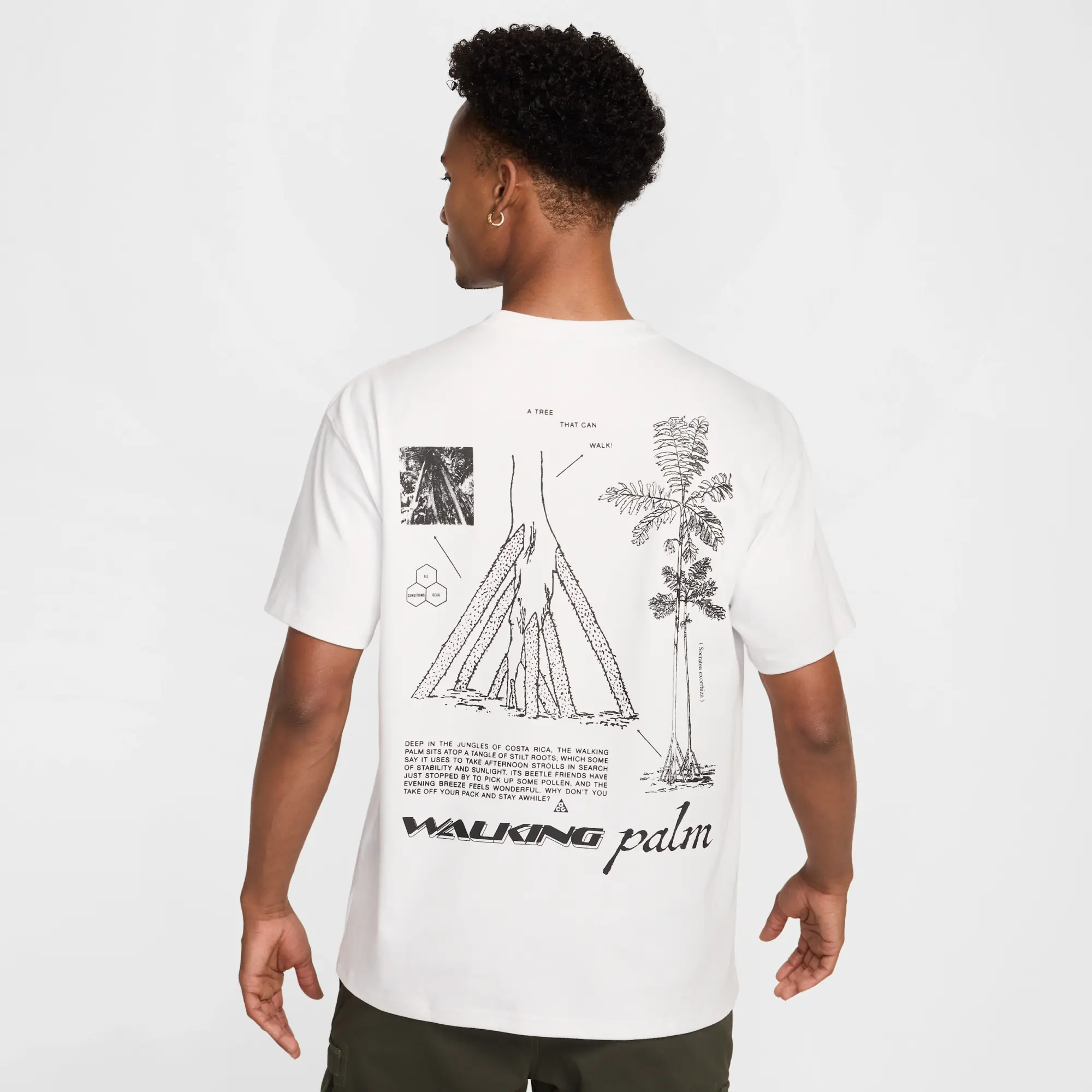 Nike ACG 'Walking Tree' Men's Dri-FIT T-Shirt - White - Sustainable Materials
