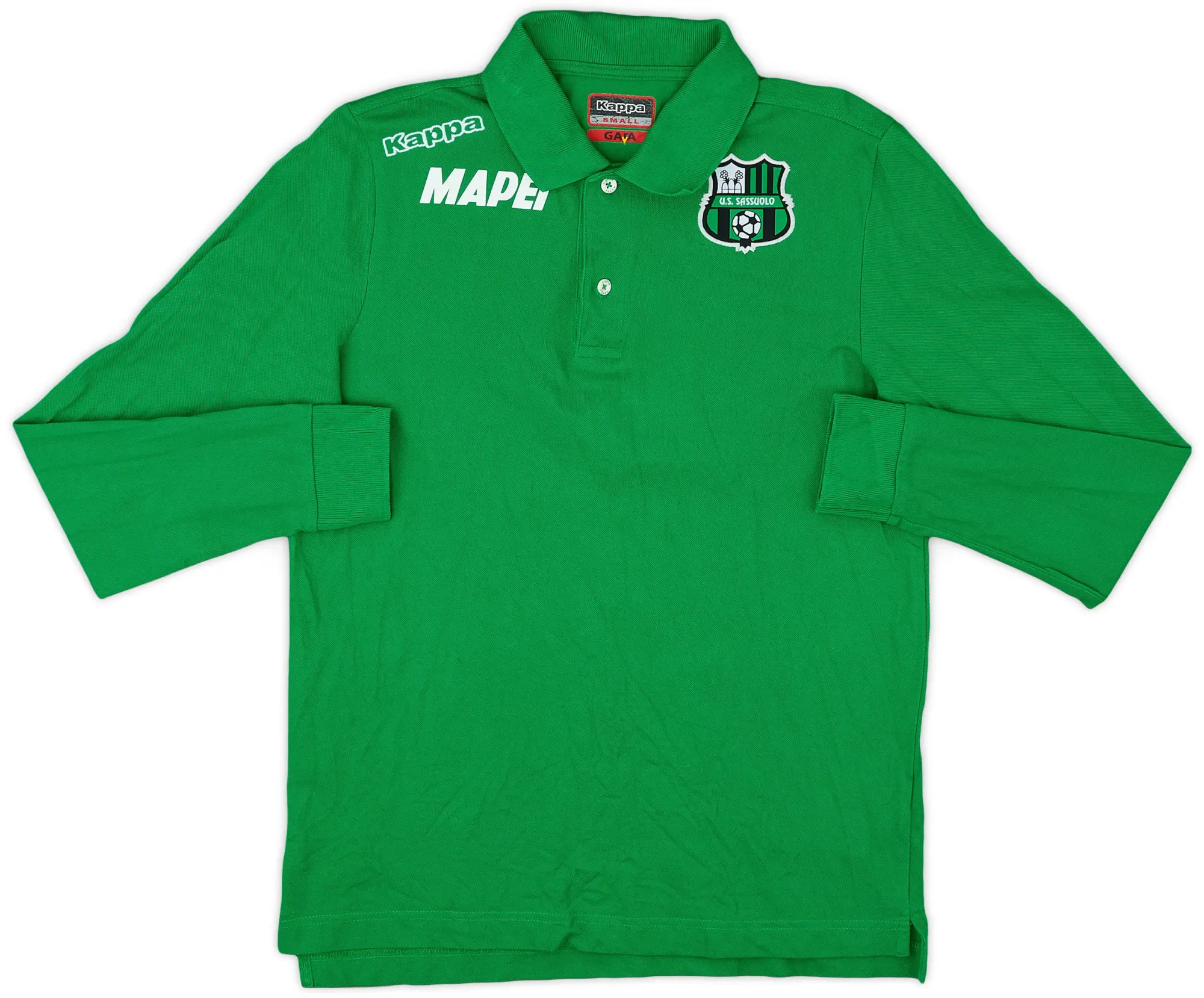 2017-18 Sassuolo Kappa Polo L/S Shirt - 8/10 - (S)