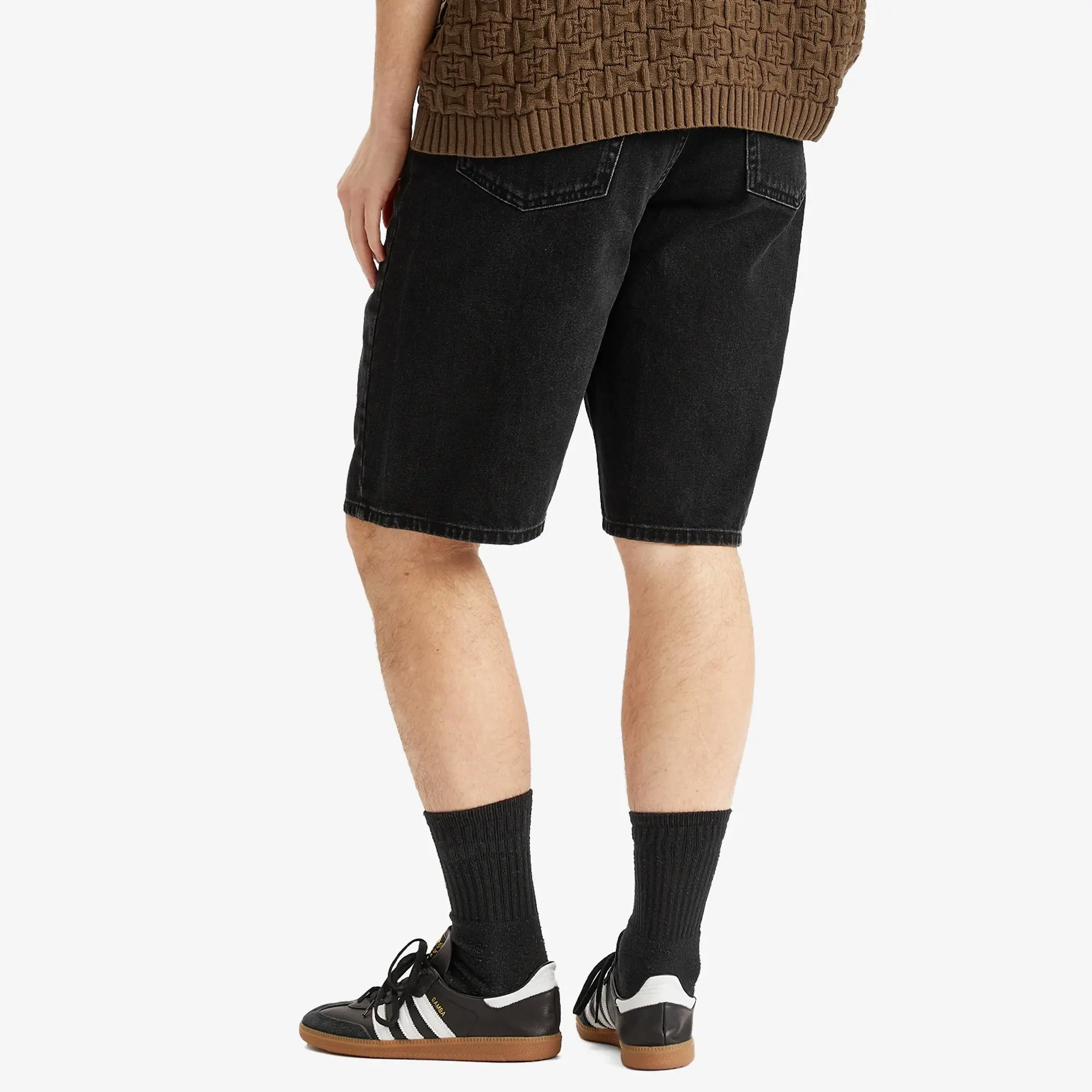 Daily Paper Laser Monogram Denim Shorts Black Xxl