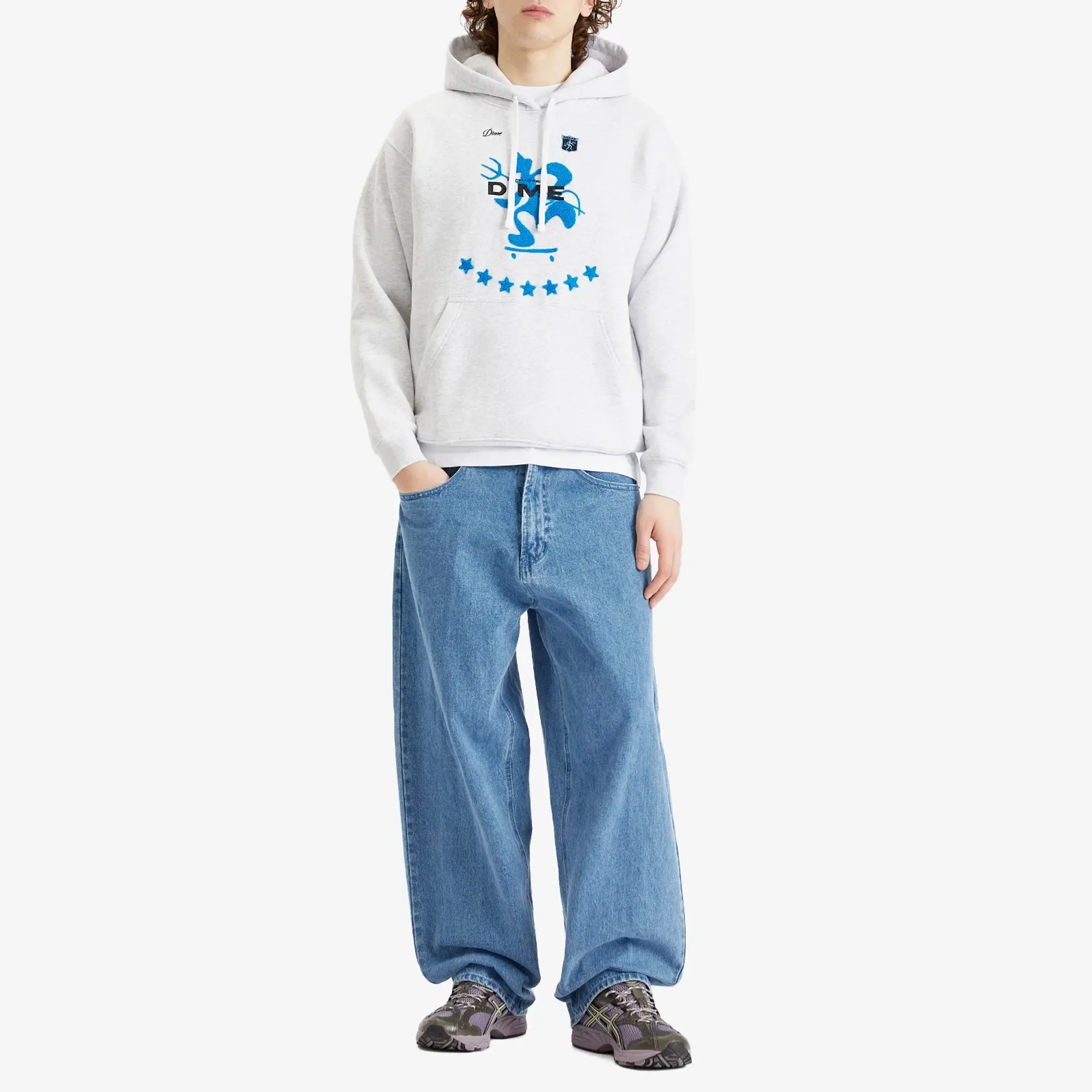 Dime Men's Patinadores Hoodie Ash