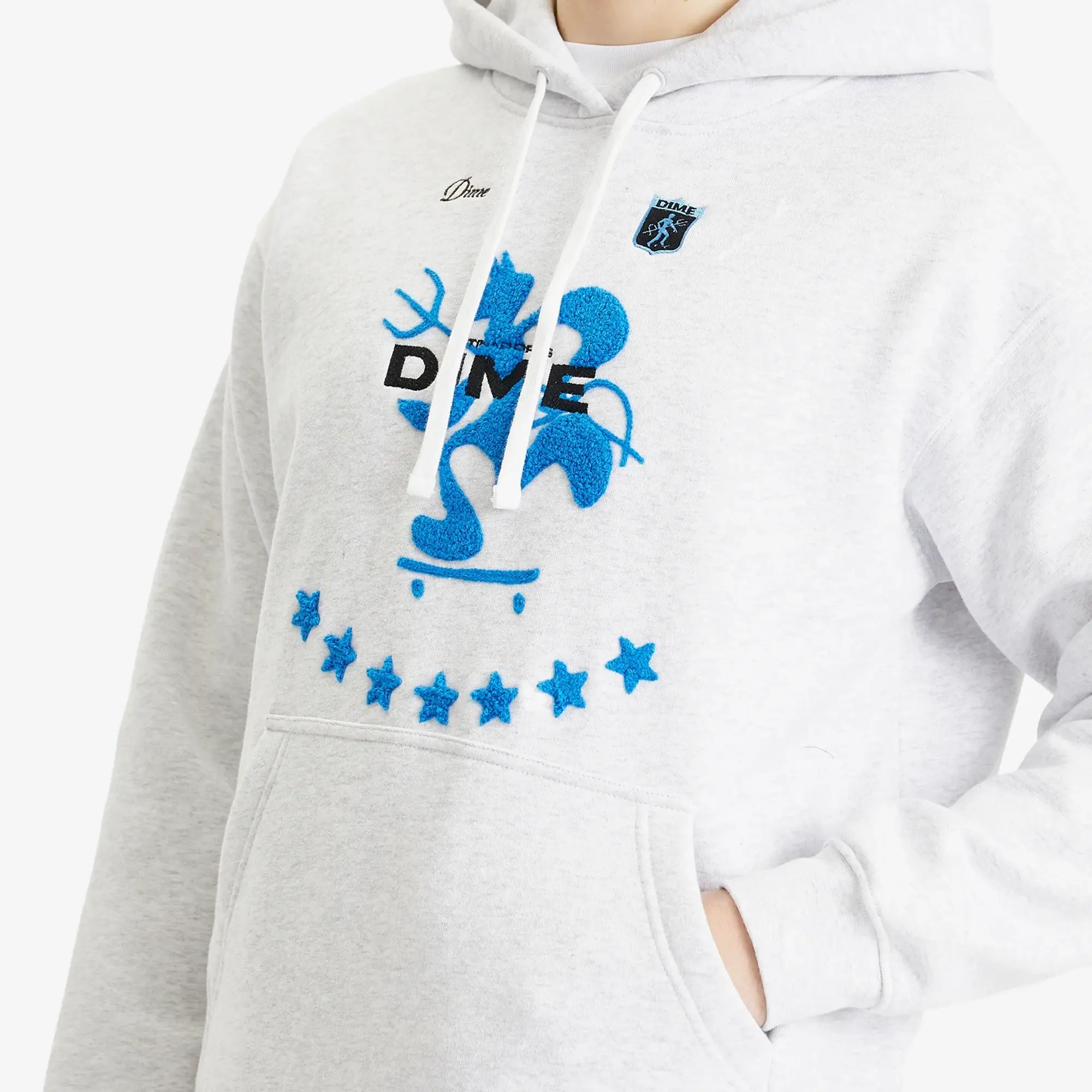 Dime Men's Patinadores Hoodie Ash