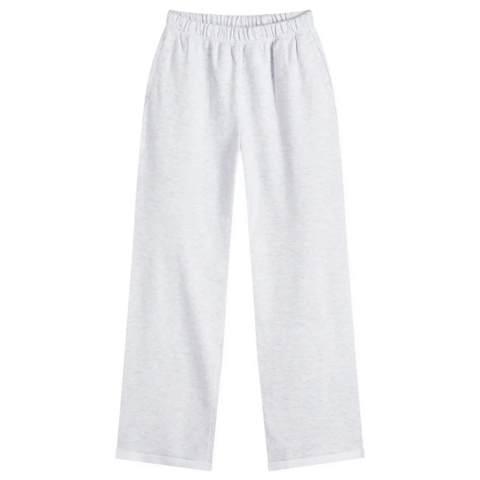 SKIMS Women's Cotton Fleece Straight Leg Pant Light Heather Grey