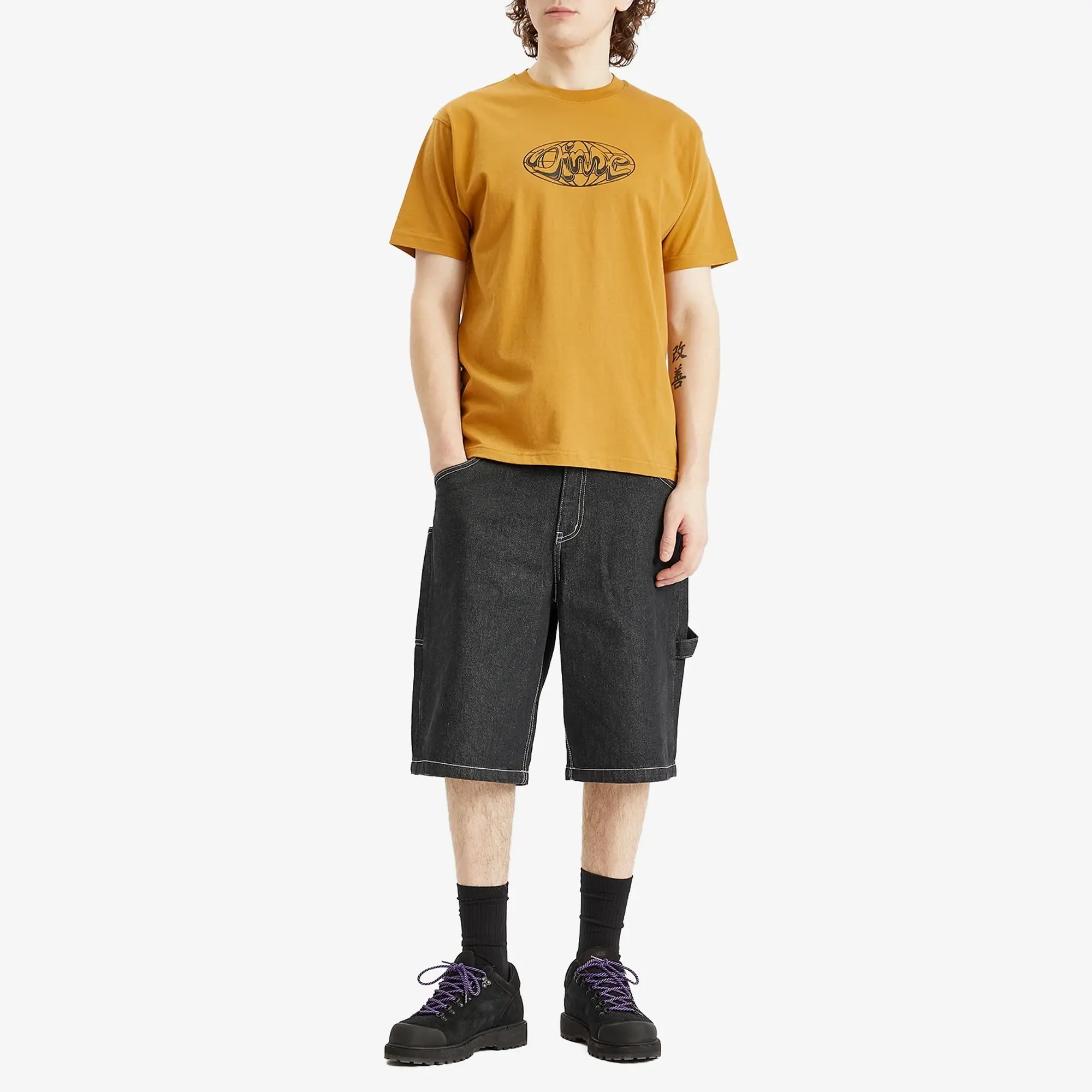 Dime Men's Globe T-Shirt Coffee