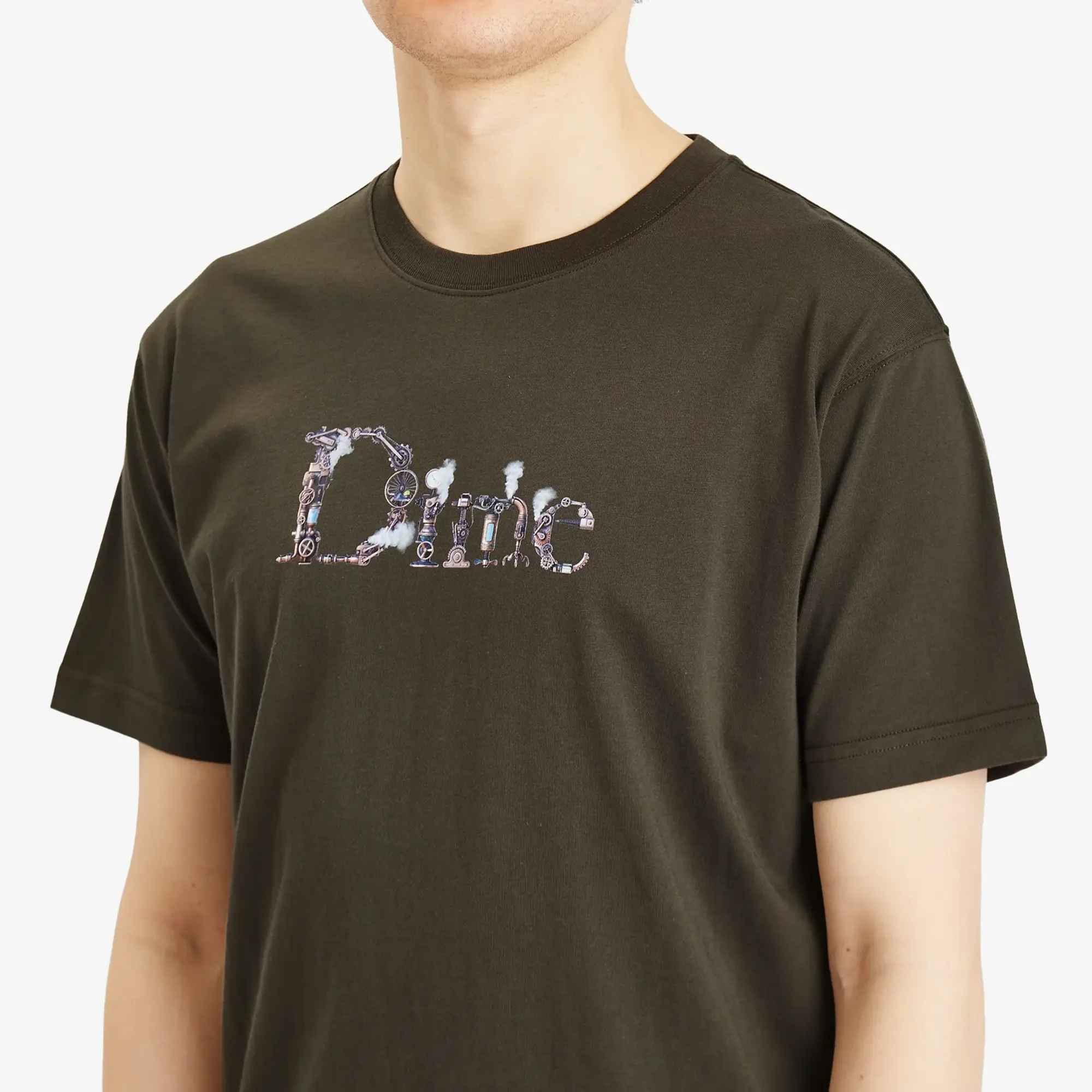 Dime Men's Classic Steampunk T-Shirt Vintage Black