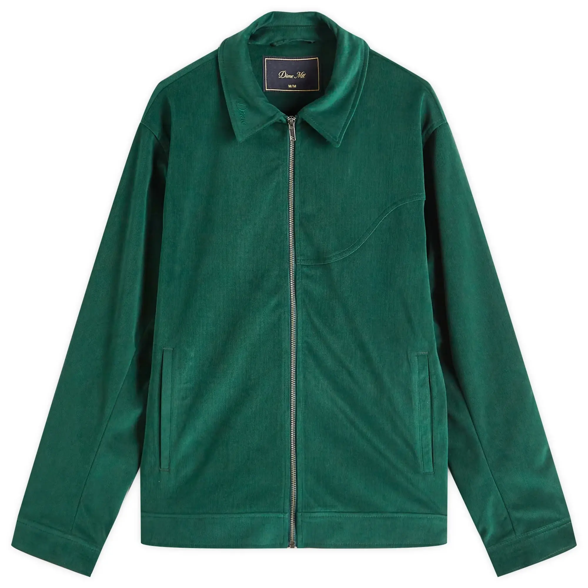Dime Men's Cord Zip Jacket Emerald