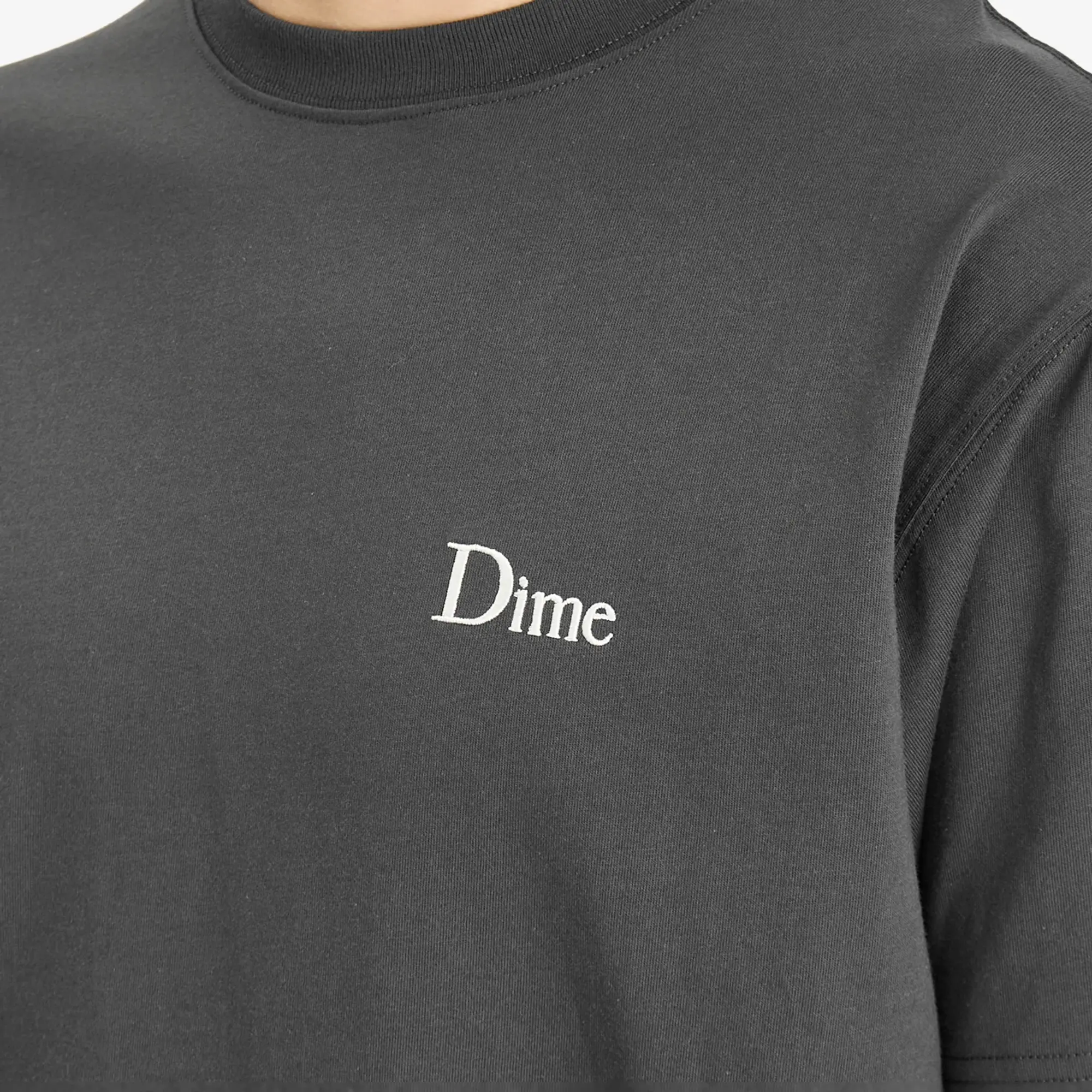 Dime Men's Classic Small Logo T-Shirt Vintage Black