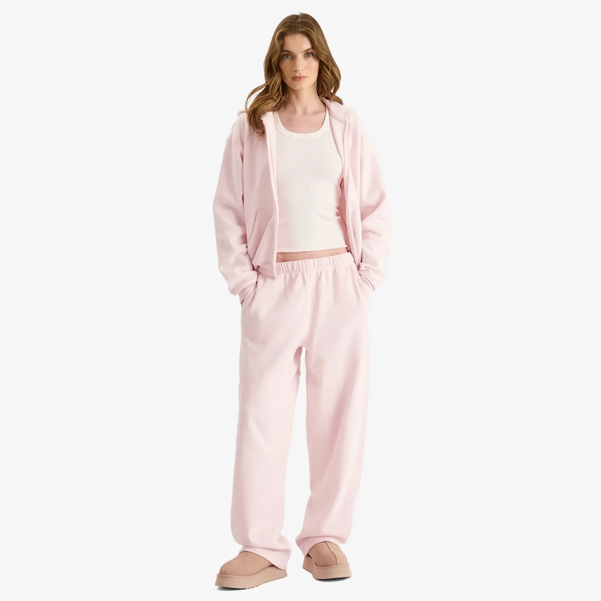 新品 SKIMS 　COTTON FLEECE ピンク S スウェット SKIMS | Cotton Fleece Classic Straight Leg Pants | Women