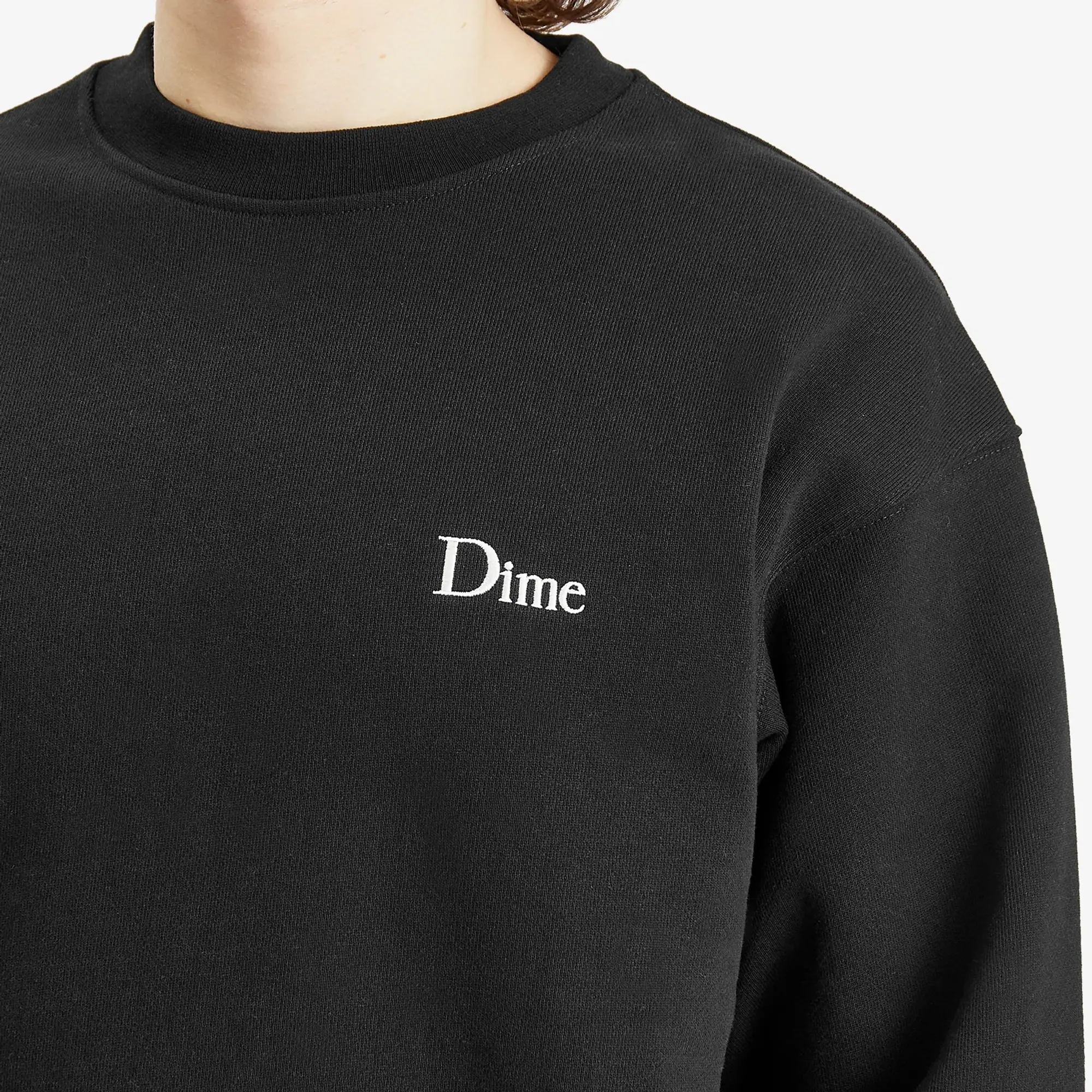 Dime Men's Classic Small Logo Sweatshirt Black